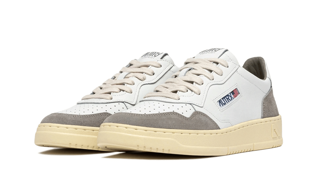 AUTRY Medalist Low Soft Leather Suede White Vap