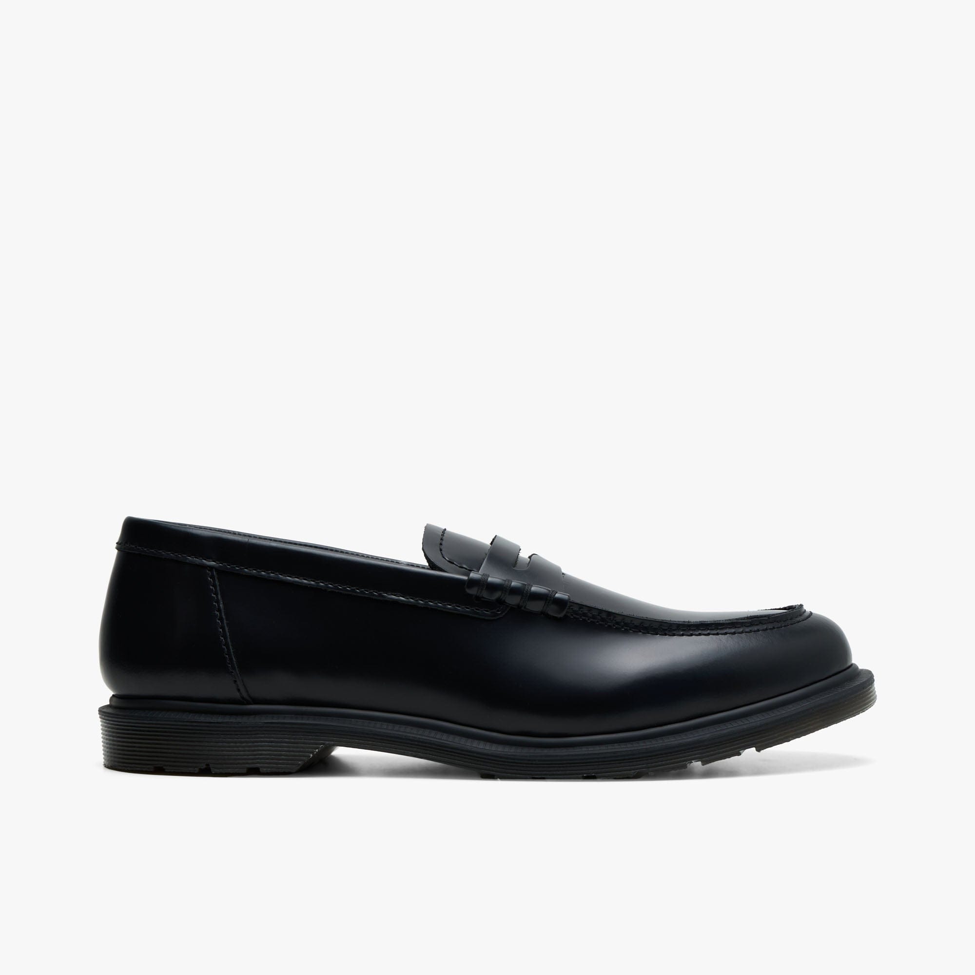Dr. Martens Mayfare Polished Smooth Leather Penny Loafers / Black