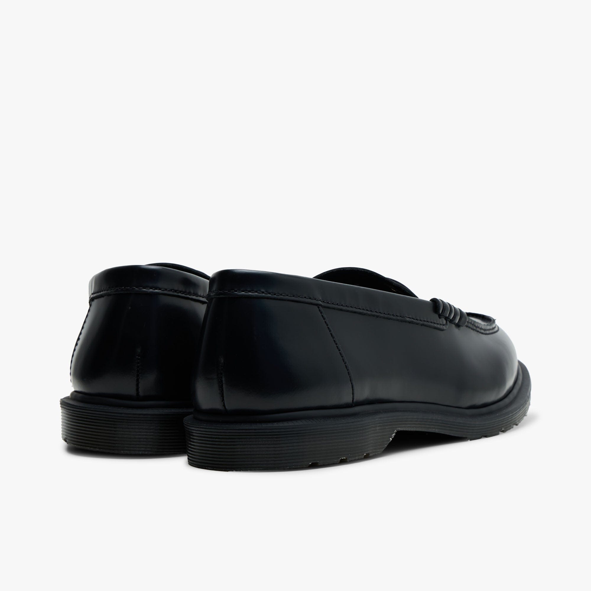 Dr. Martens Mayfare Polished Smooth Leather Penny Loafers / Black