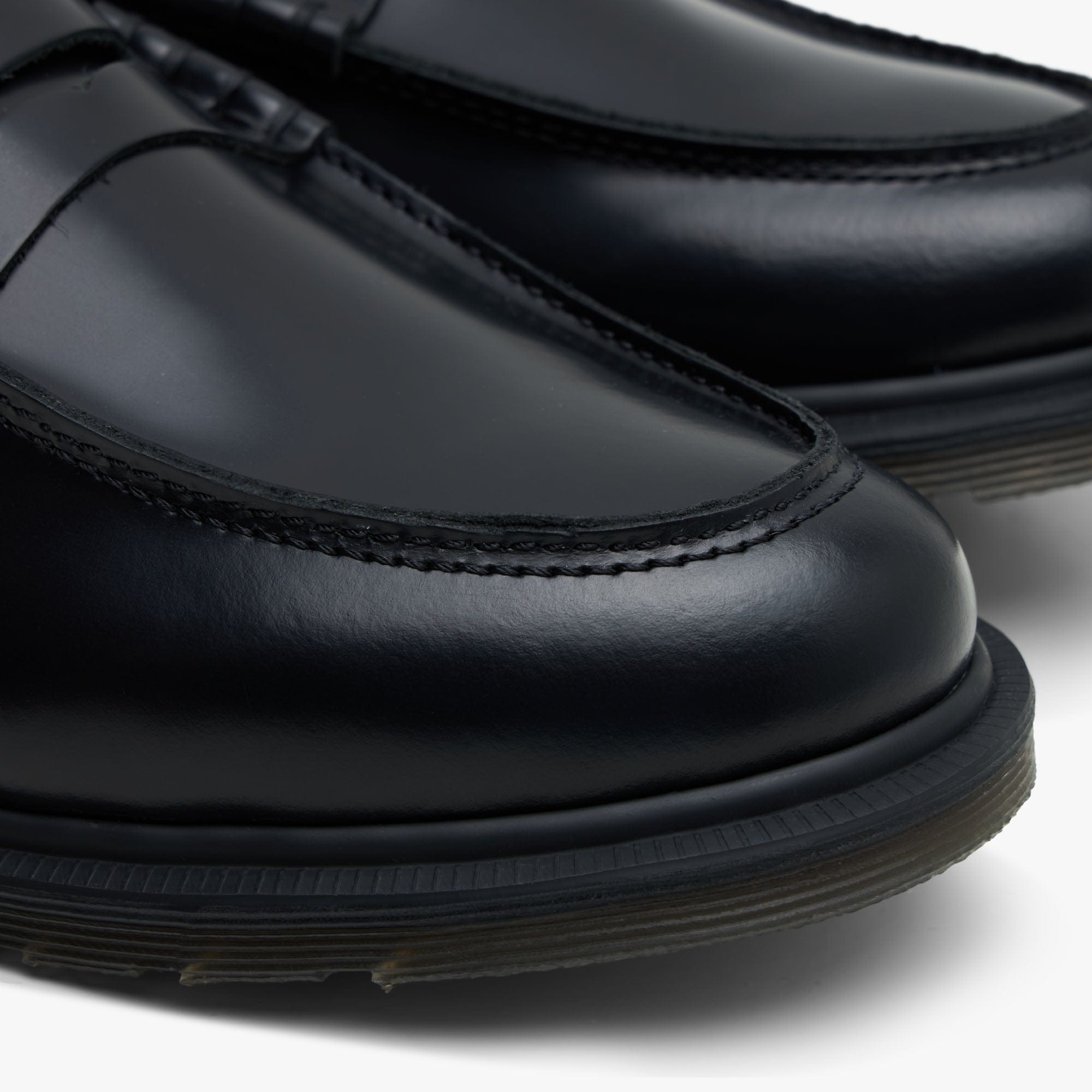 Dr. Martens Mayfare Polished Smooth Leather Penny Loafers / Black