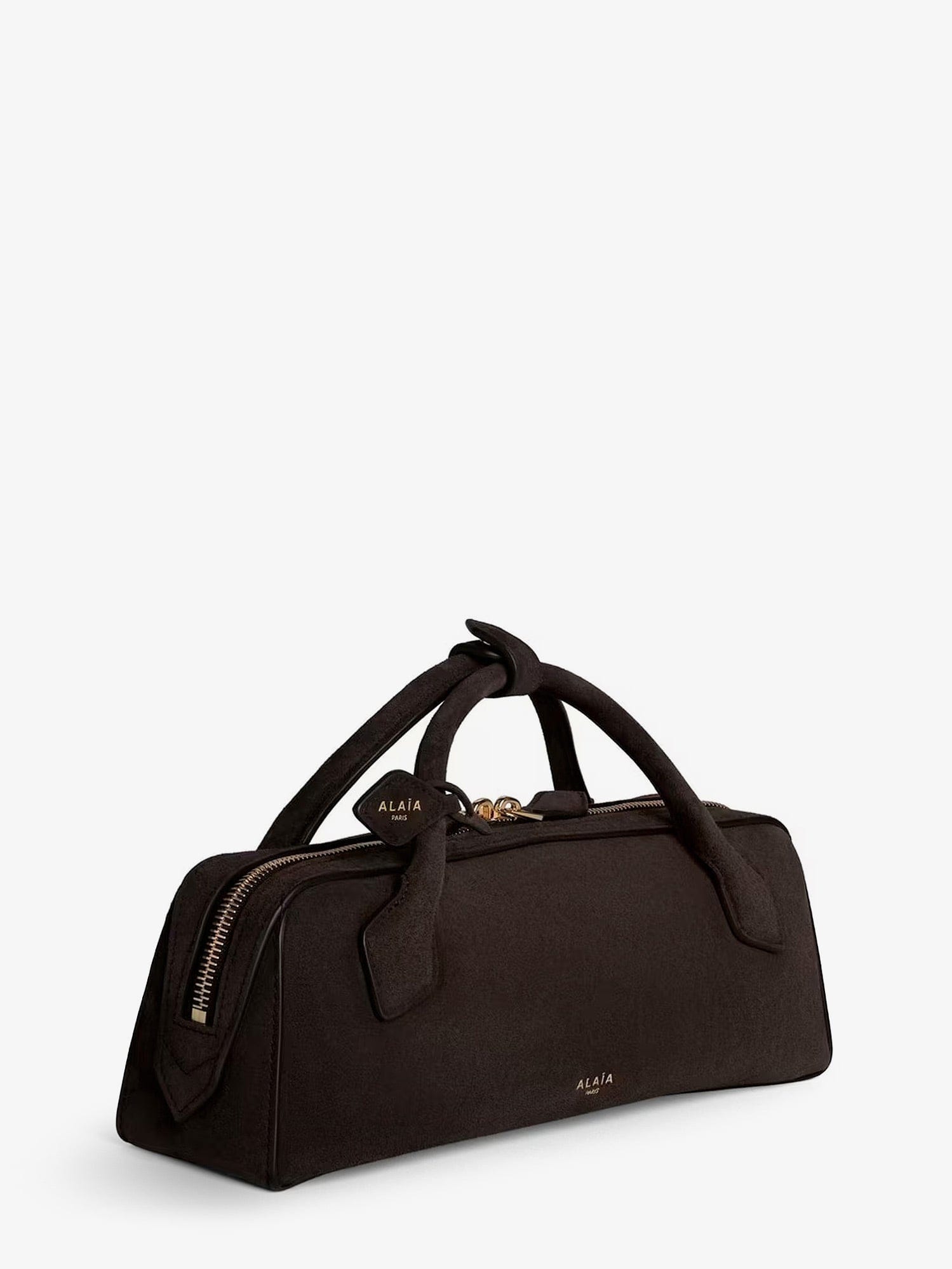 Alaia Teckel Clutch suede handbag