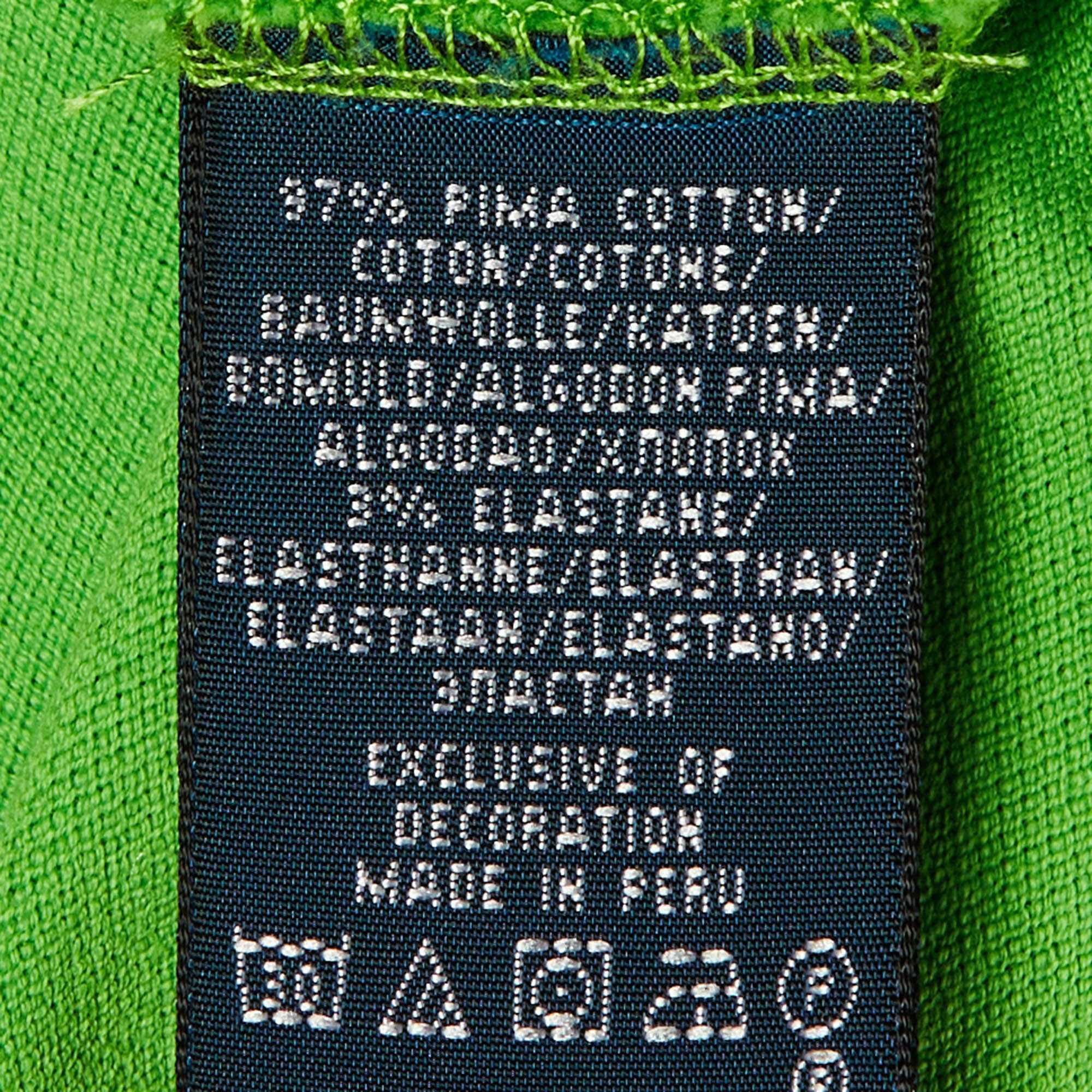 Ralph Lauren Green Logo Cotton The Skinny Polo T - Shirt