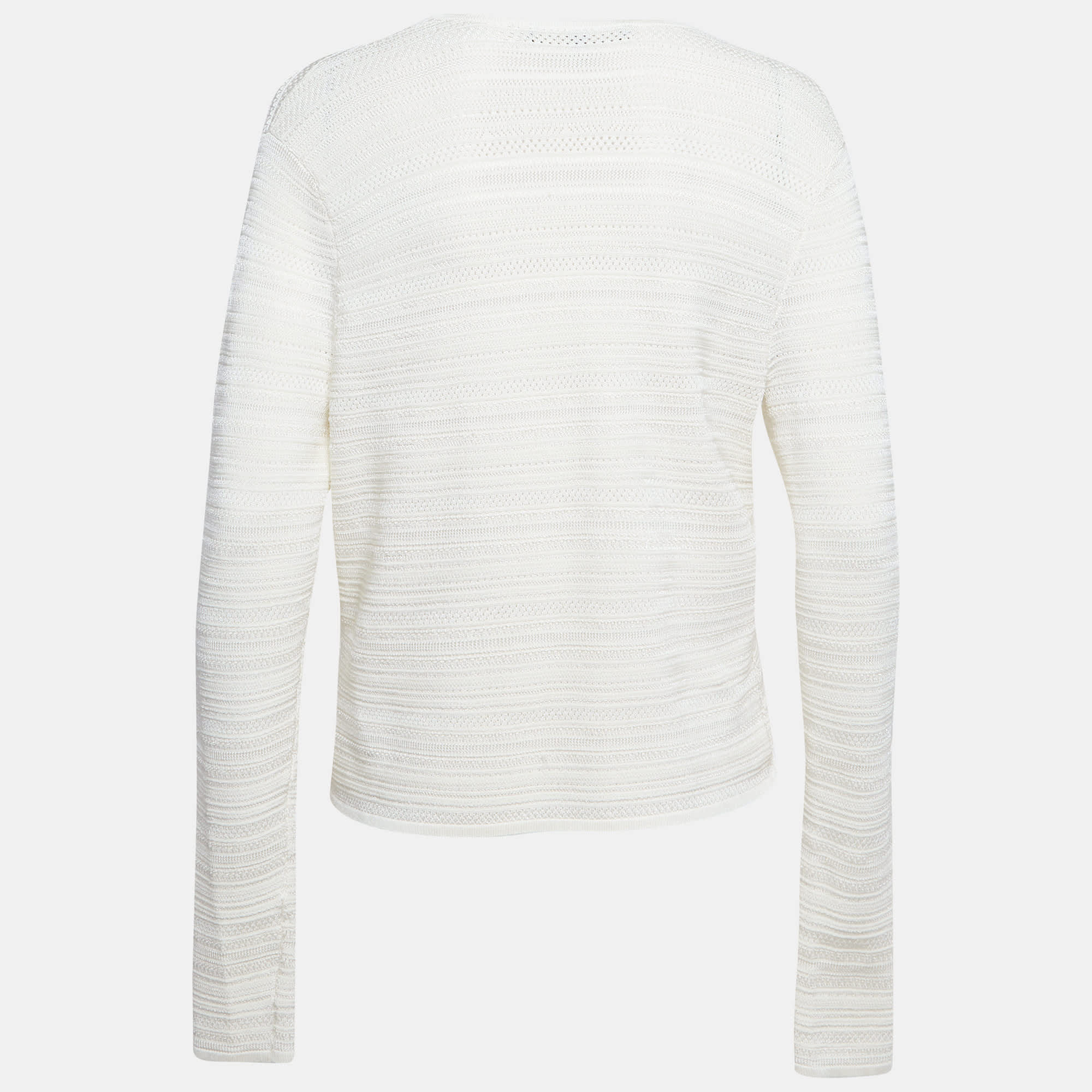 Ralph Lauren Off White Knitted Open Front Cardigan