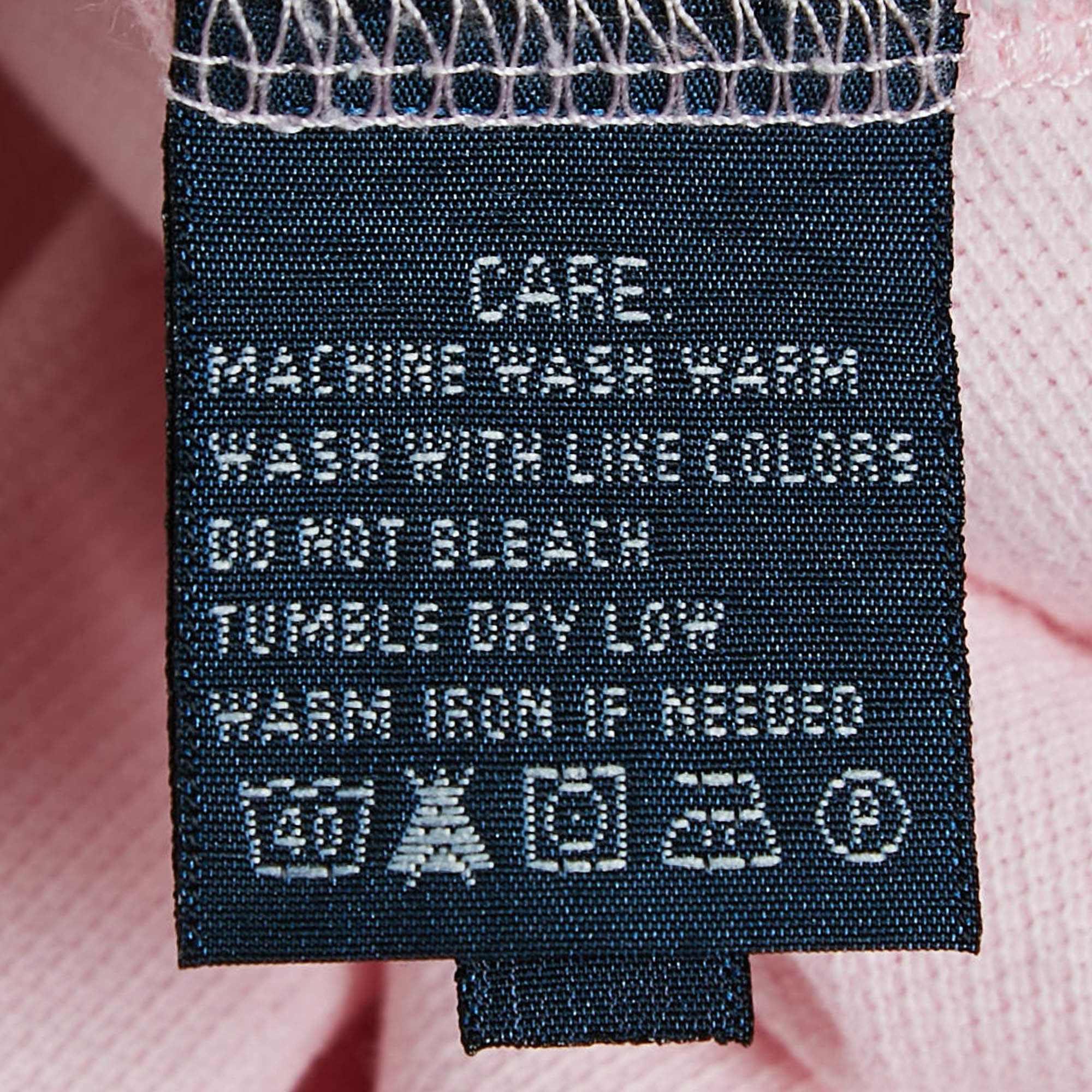 Ralph Lauren Pink Logo Embroidered Cotton Skinny Polo T - Shirt