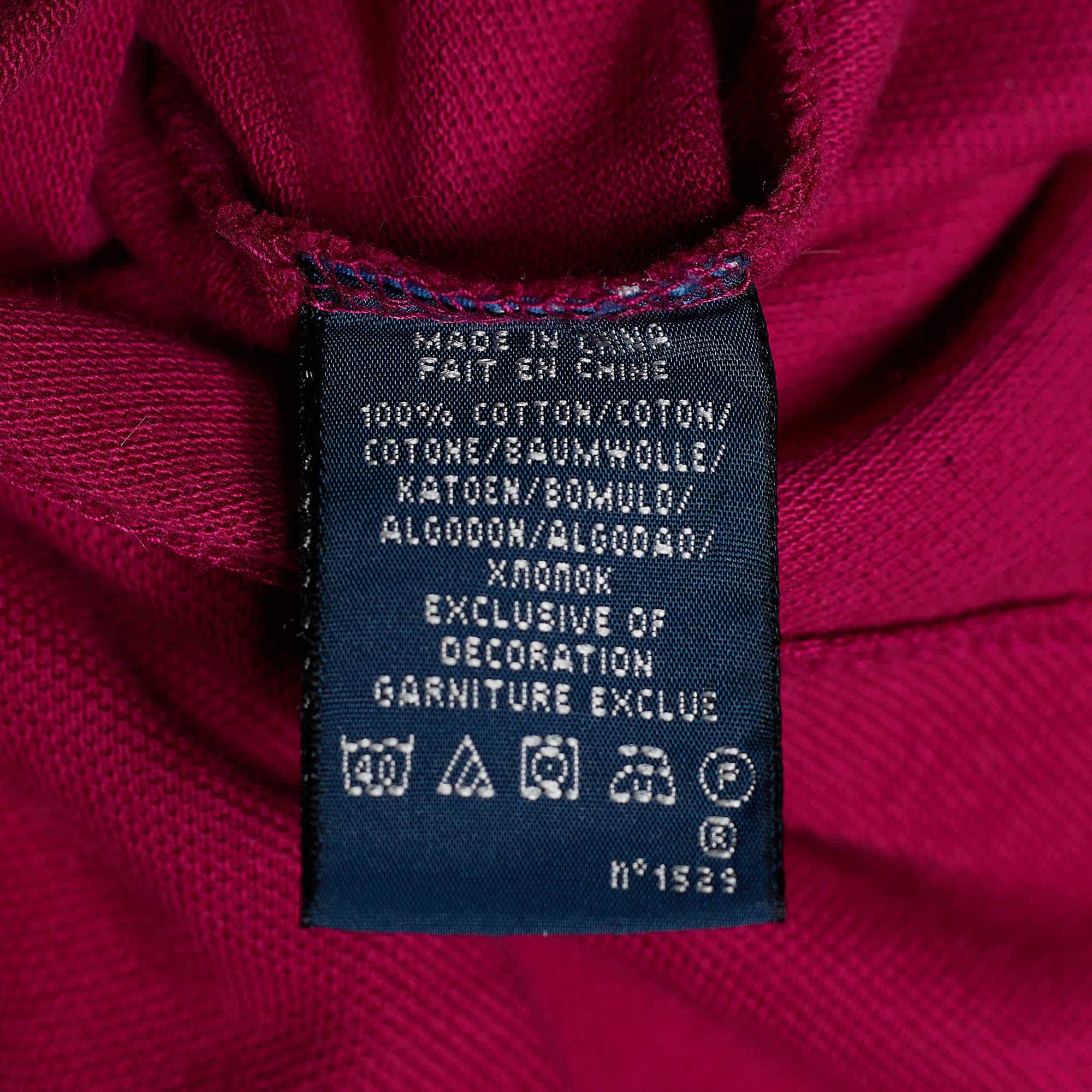 Ralph Lauren Pink Logo Embroidered Cotton Pique Polo T - Shirt