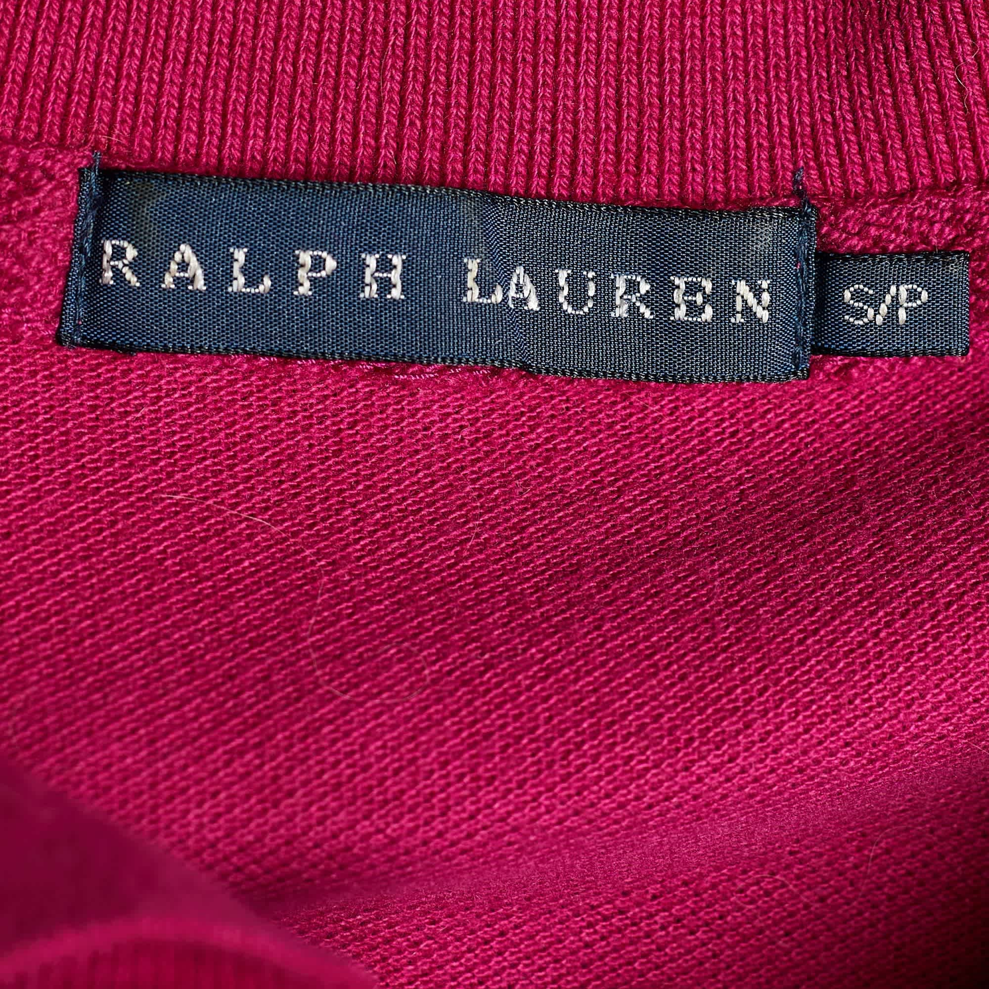Ralph Lauren Pink Logo Embroidered Cotton Pique Polo T - Shirt