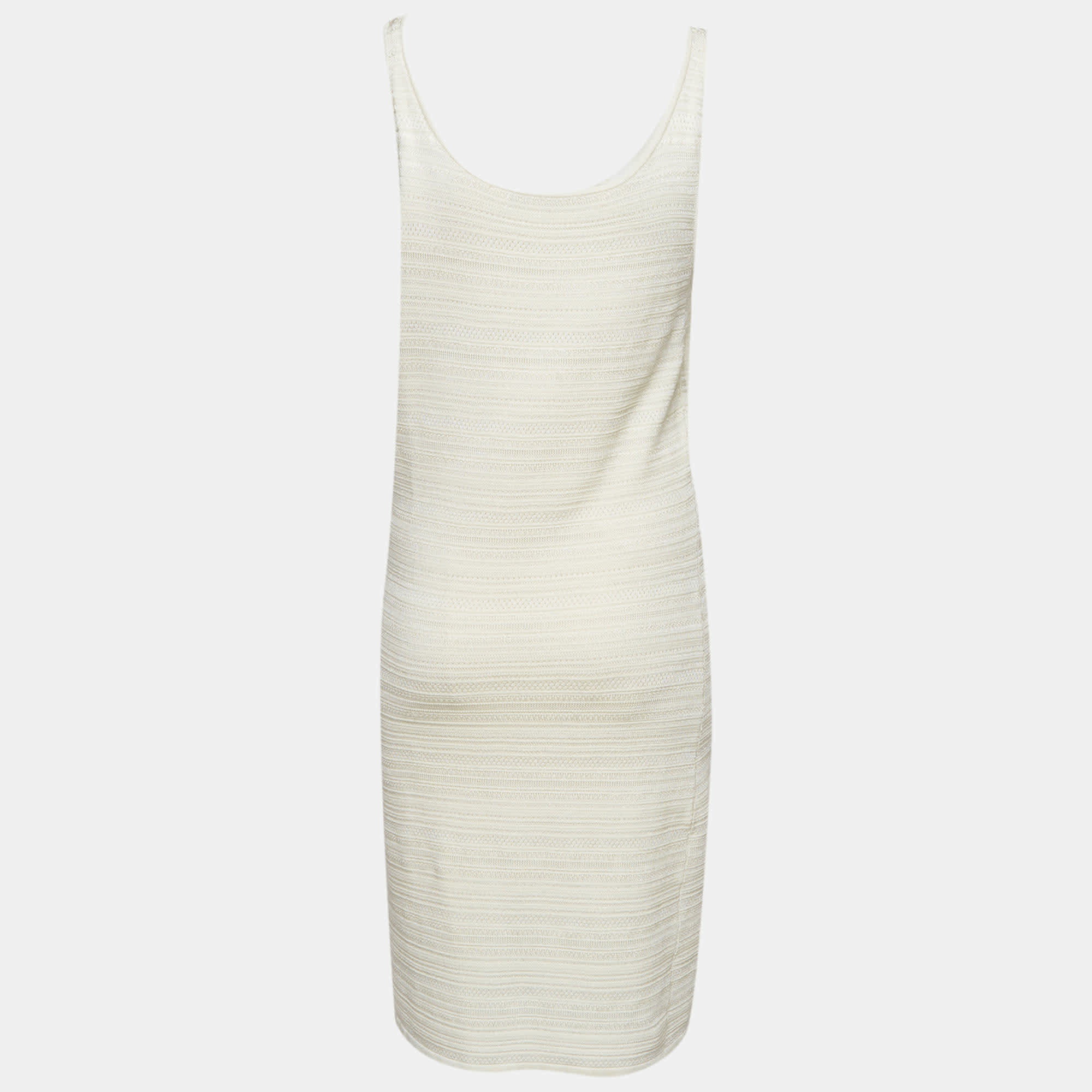 Ralph Lauren White Pointelle Knit Mini Dress