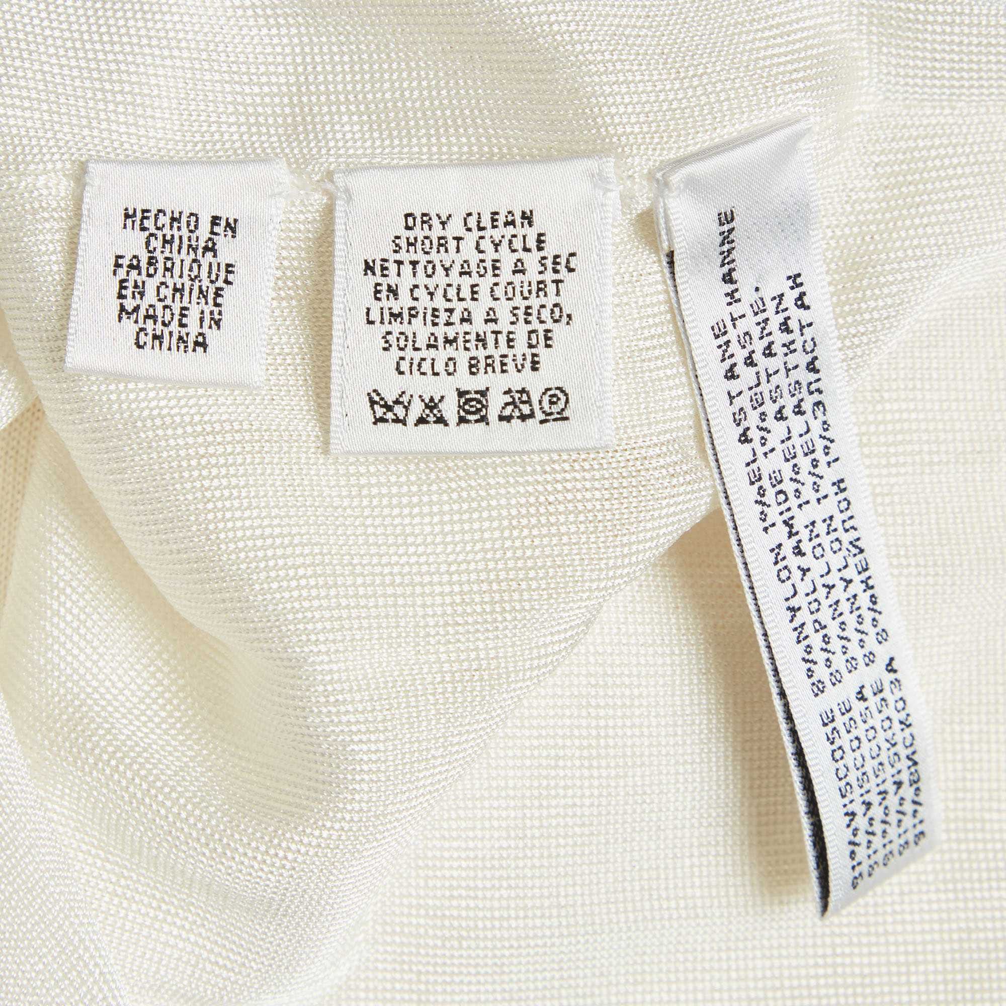 Ralph Lauren White Pointelle Knit Mini Dress