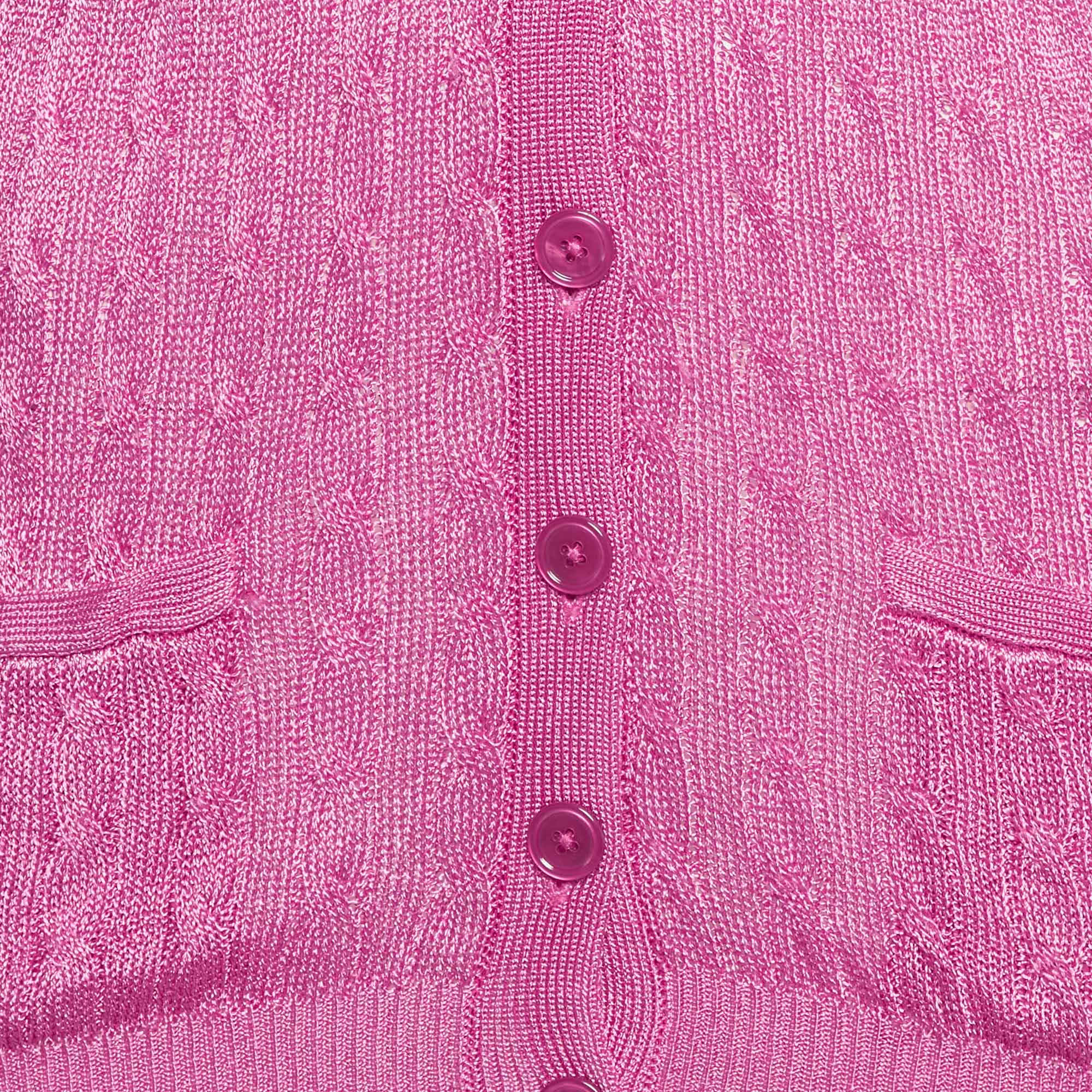 Ralph Lauren Pink Cable Knit Cardigan