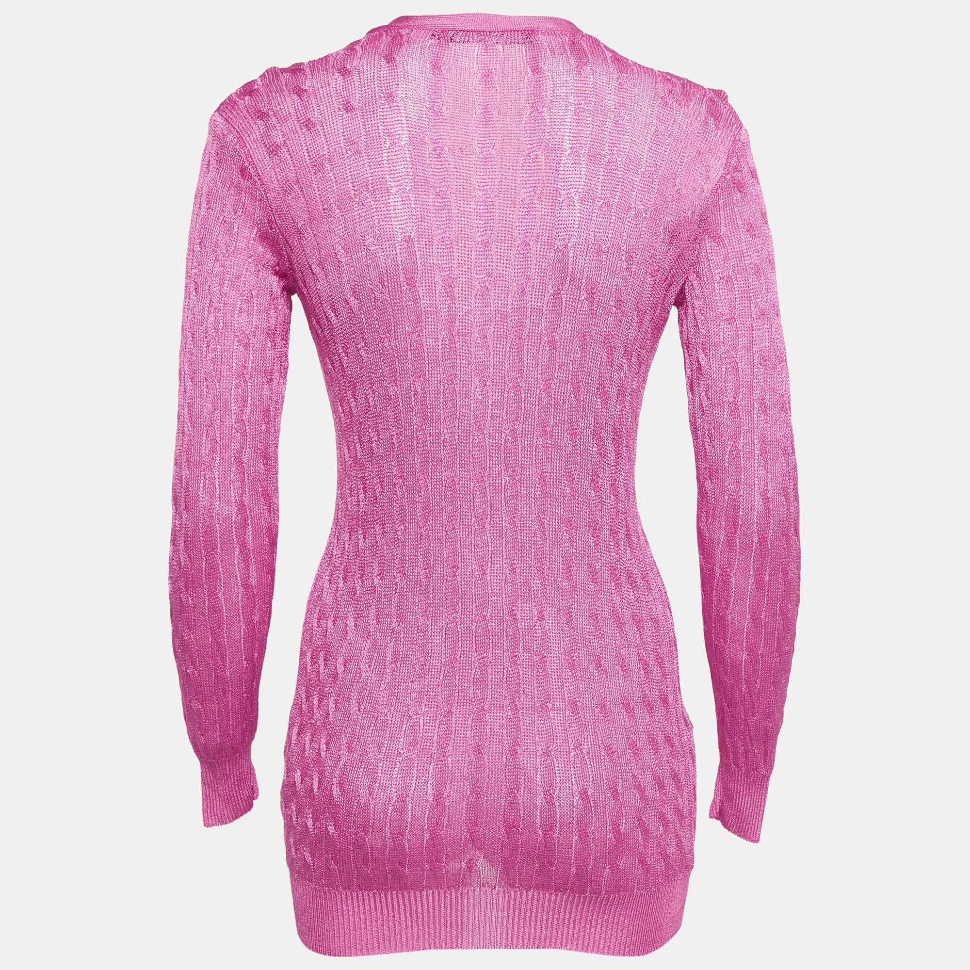 Ralph Lauren Pink Cable Knit Cardigan