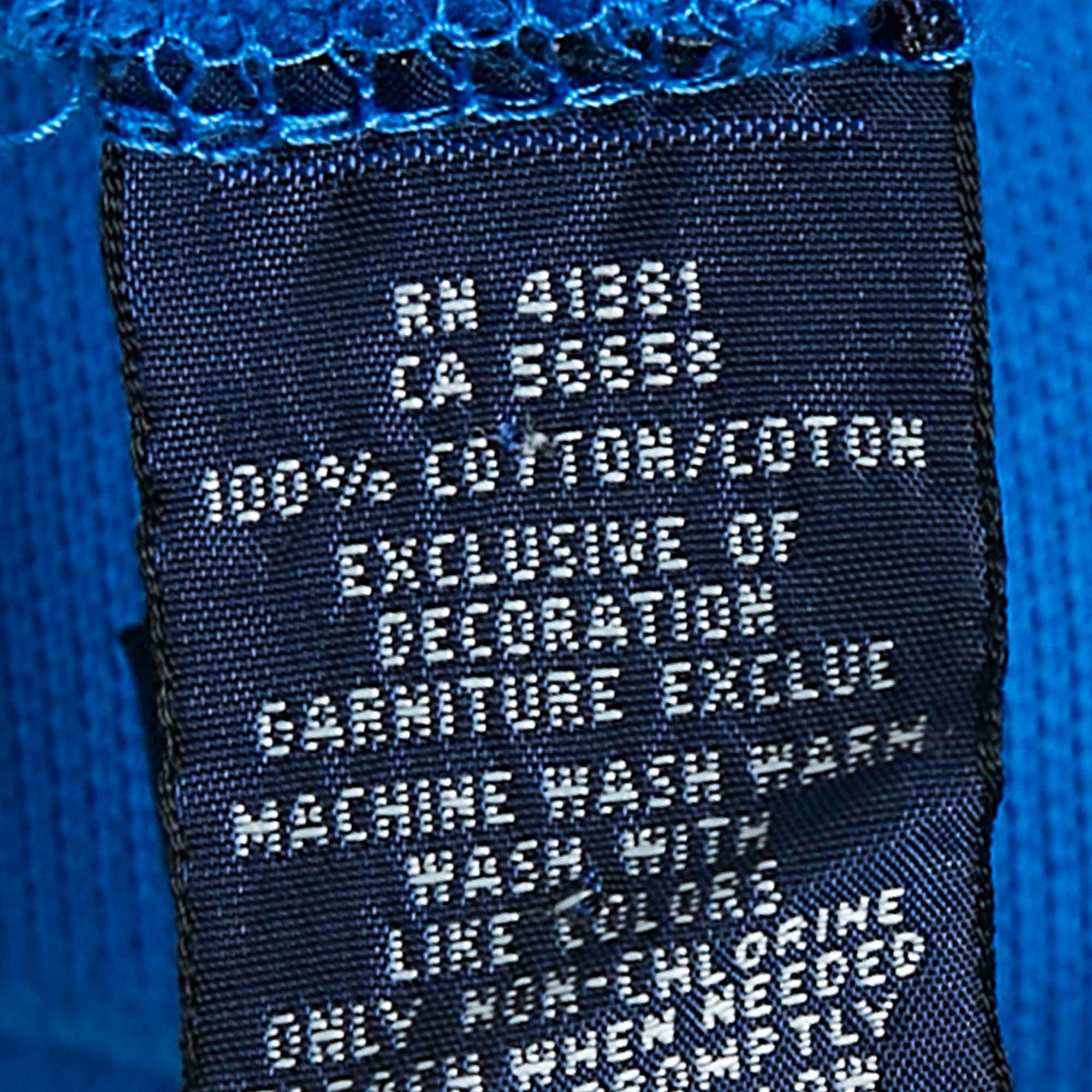 Ralph Lauren Blue Logo Embroidered Cotton Pique Polo T - Shirt