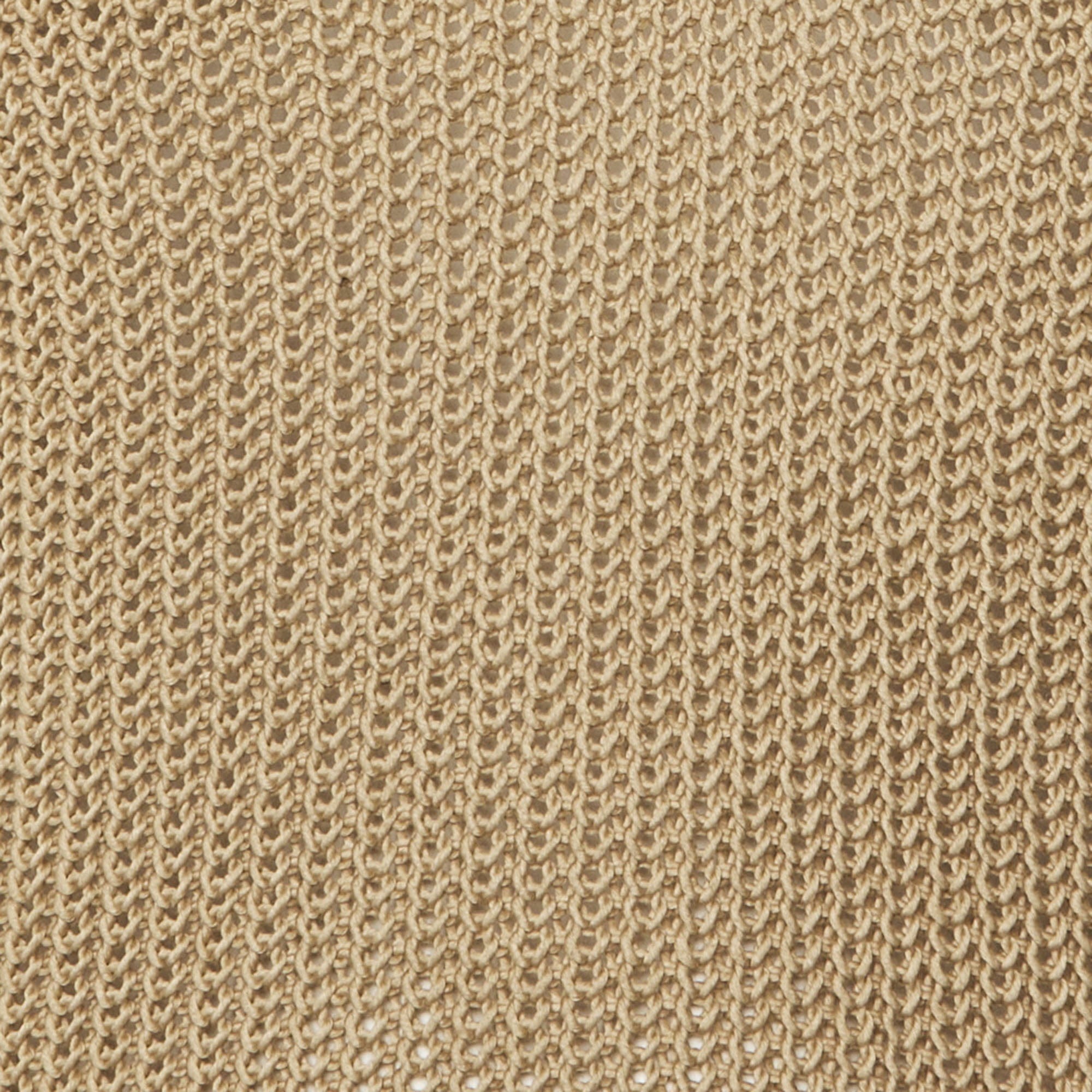 Ralph Lauren Beige Cotton Knit V - Neck Jumper