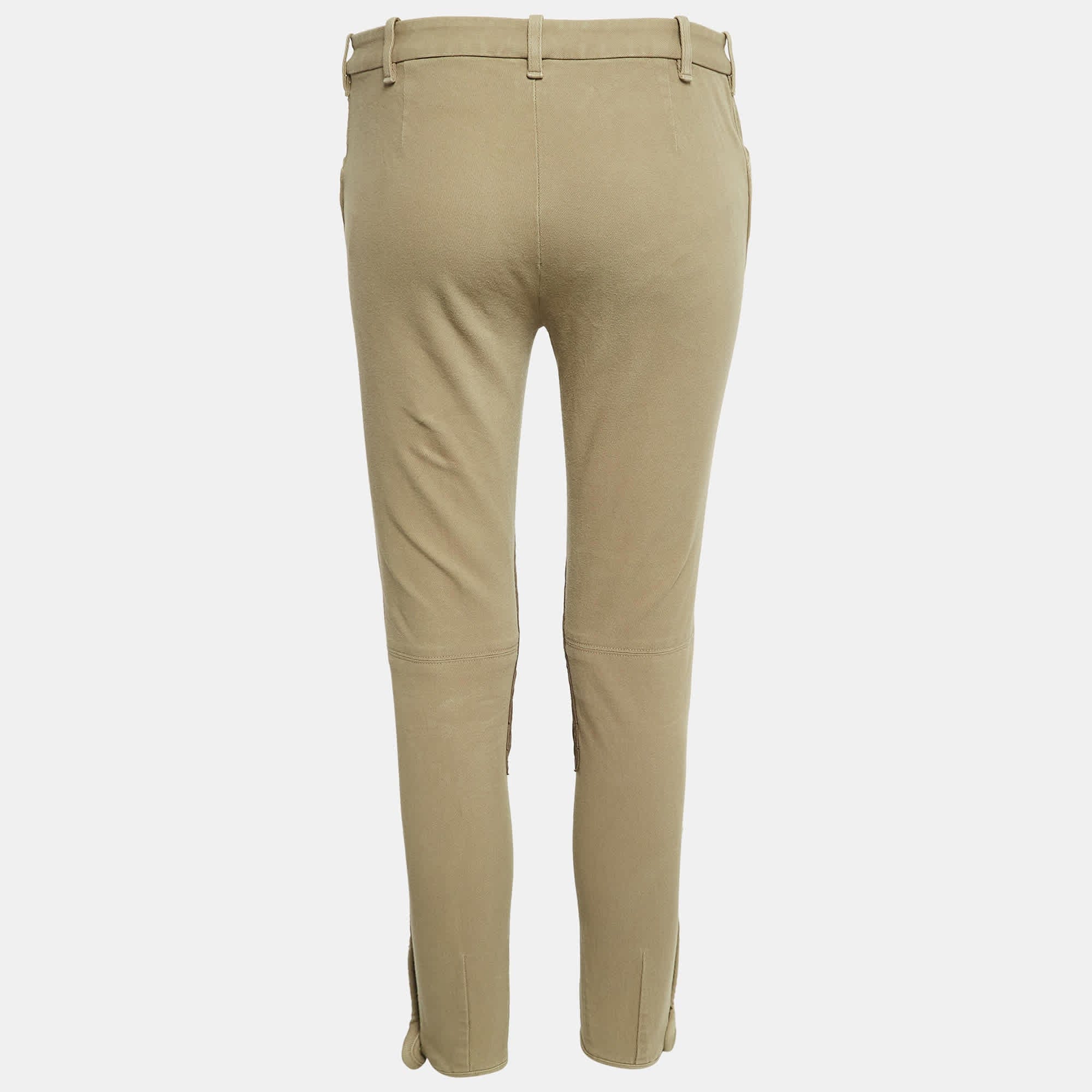 Ralph Lauren Green Cotton Drill Breeches Pants