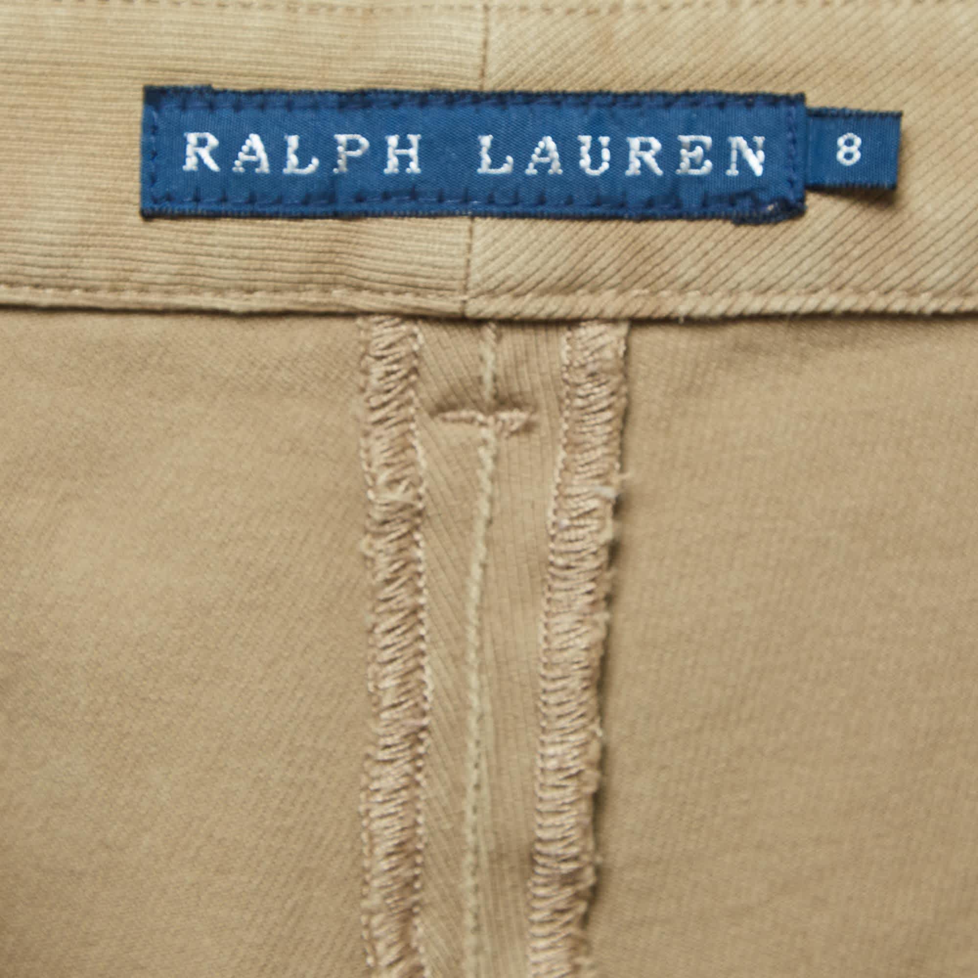 Ralph Lauren Green Cotton Drill Breeches Pants
