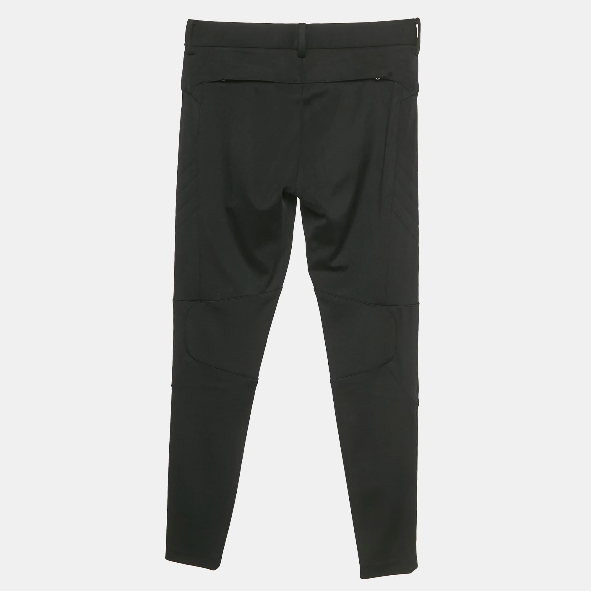 Ralph Lauren Black Zipper Detail Leggings