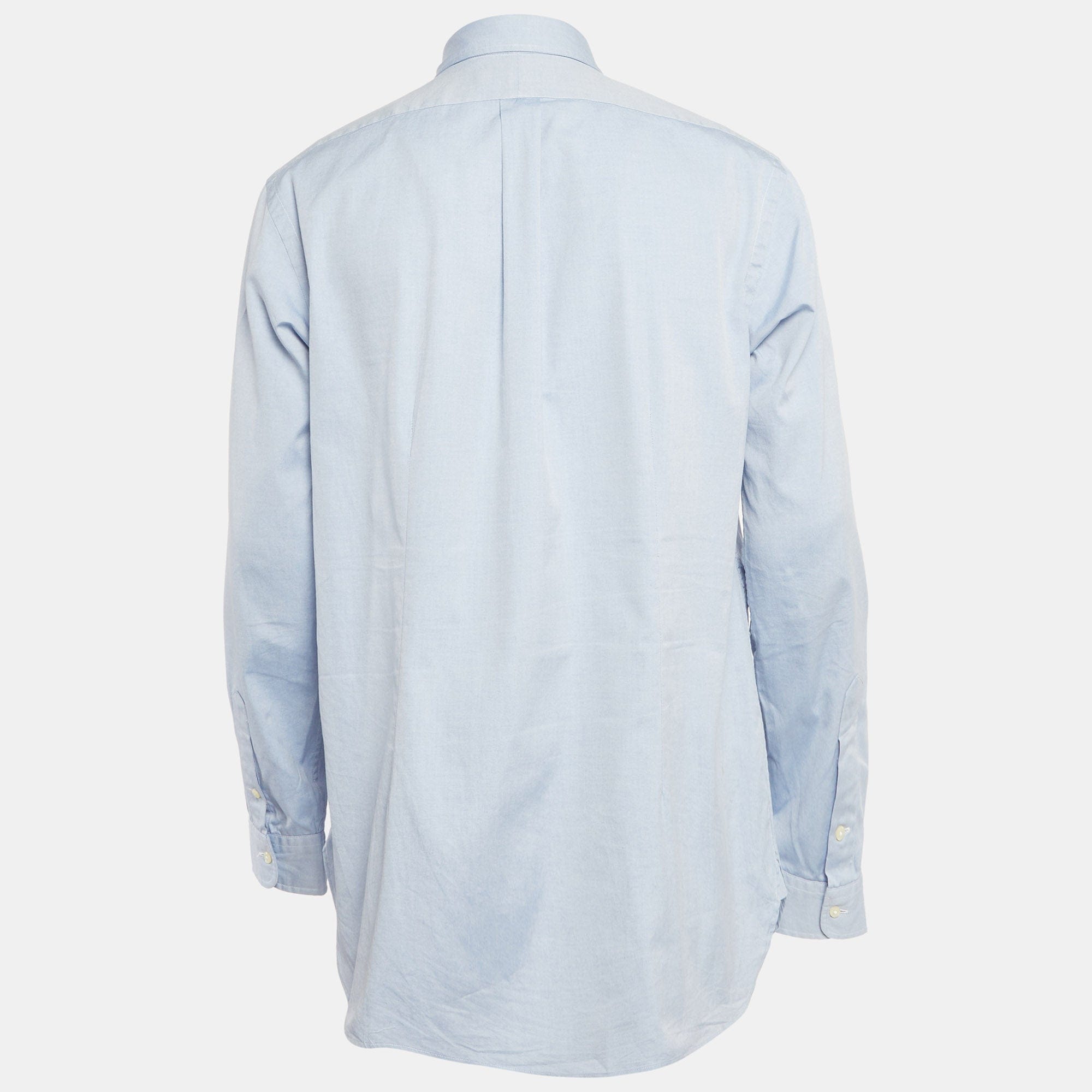 Ralph Lauren Blue Cotton Full Sleeve Shirt