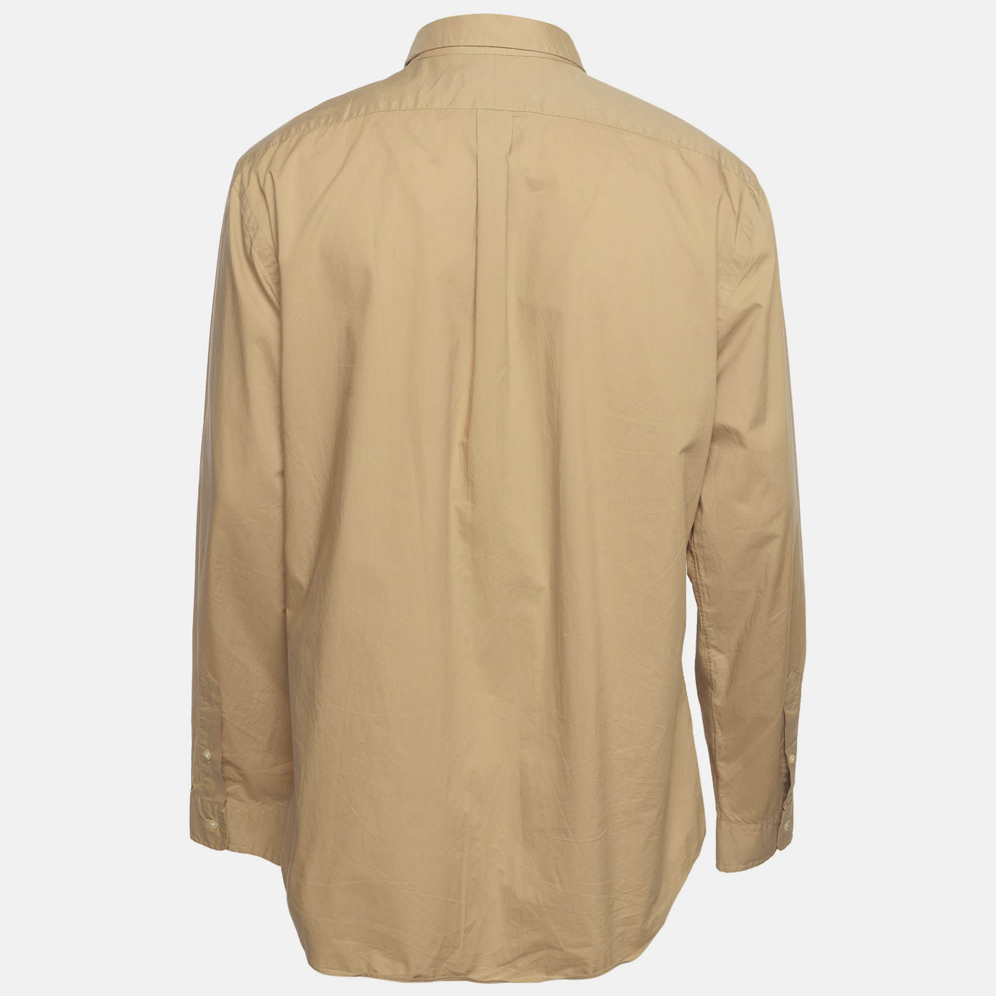 Ralph Lauren Beige Cotton Button Down Shirt