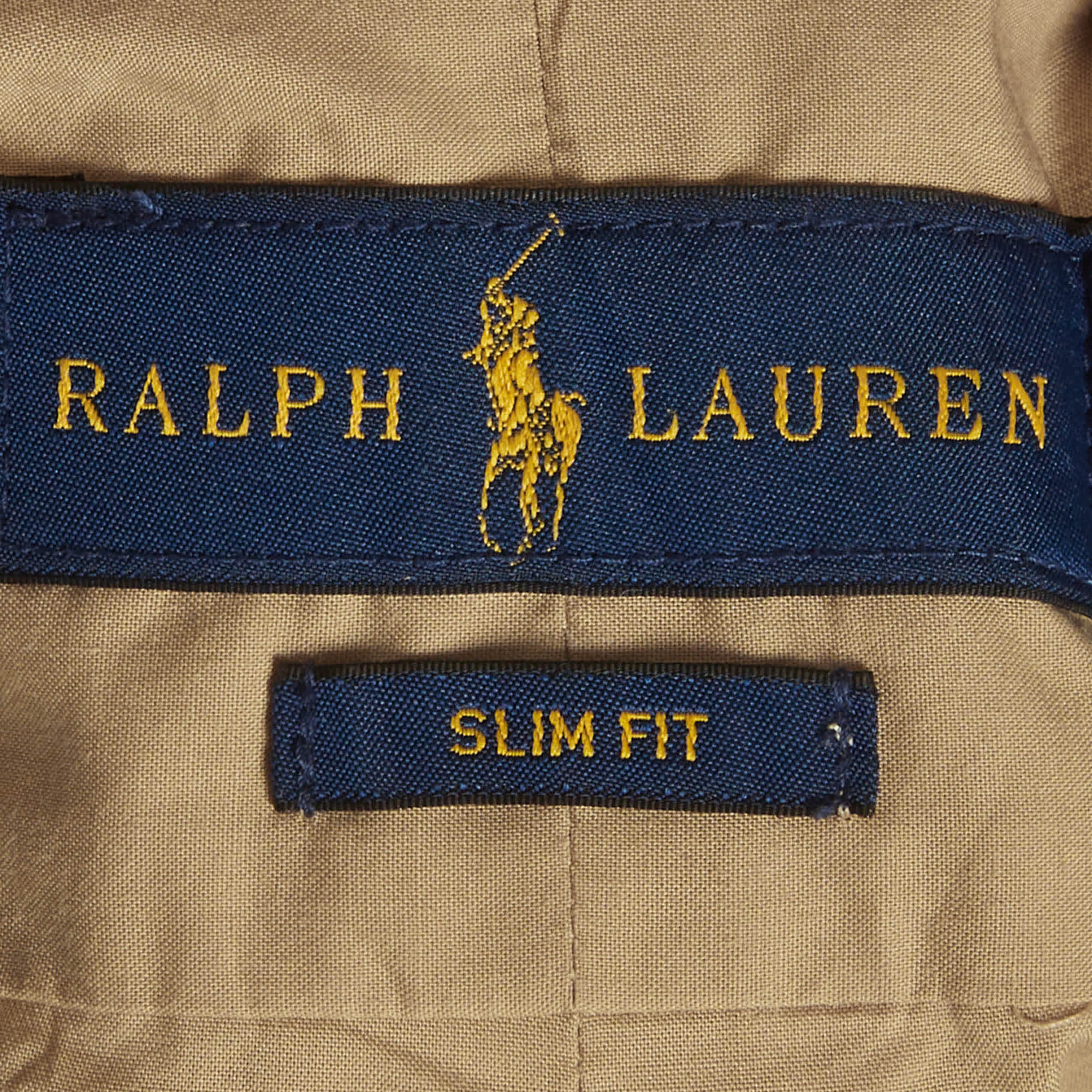 Ralph Lauren Beige Cotton Button Down Shirt