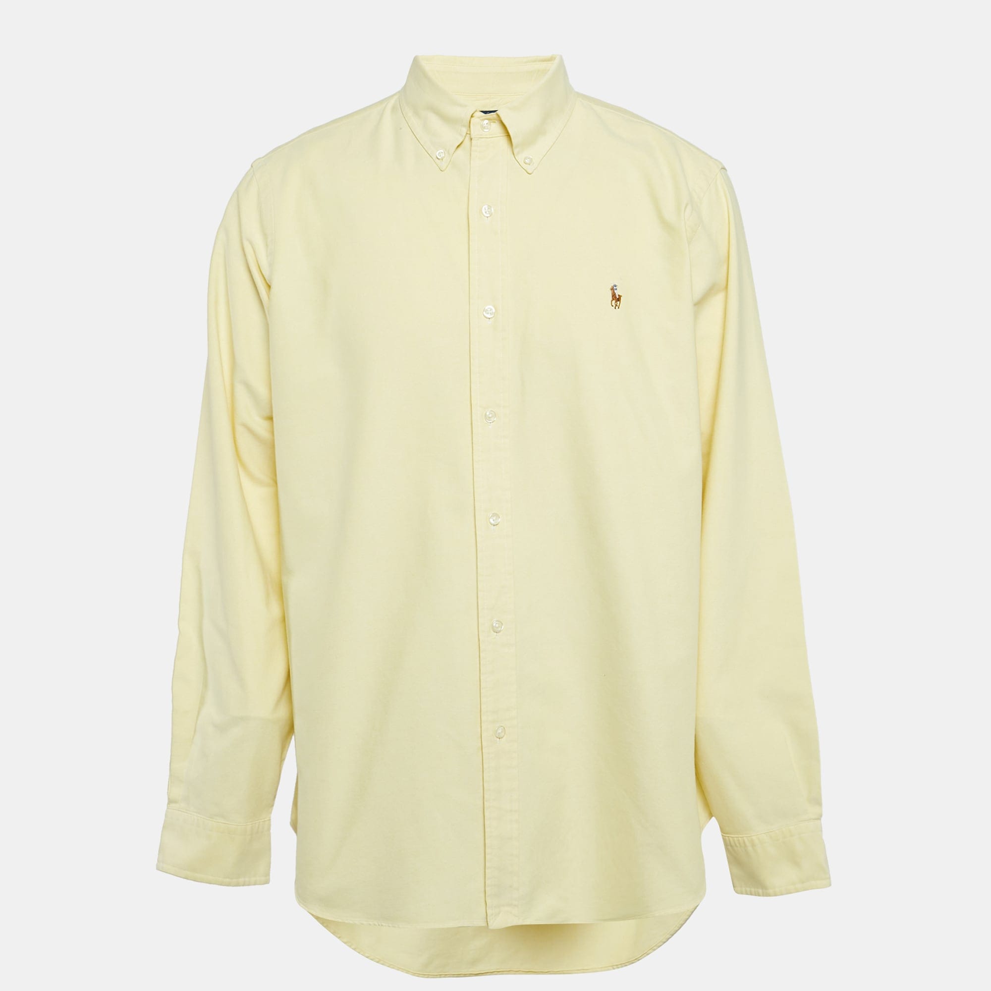 Ralph Lauren Yellow Cotton Classic Fit Shirt