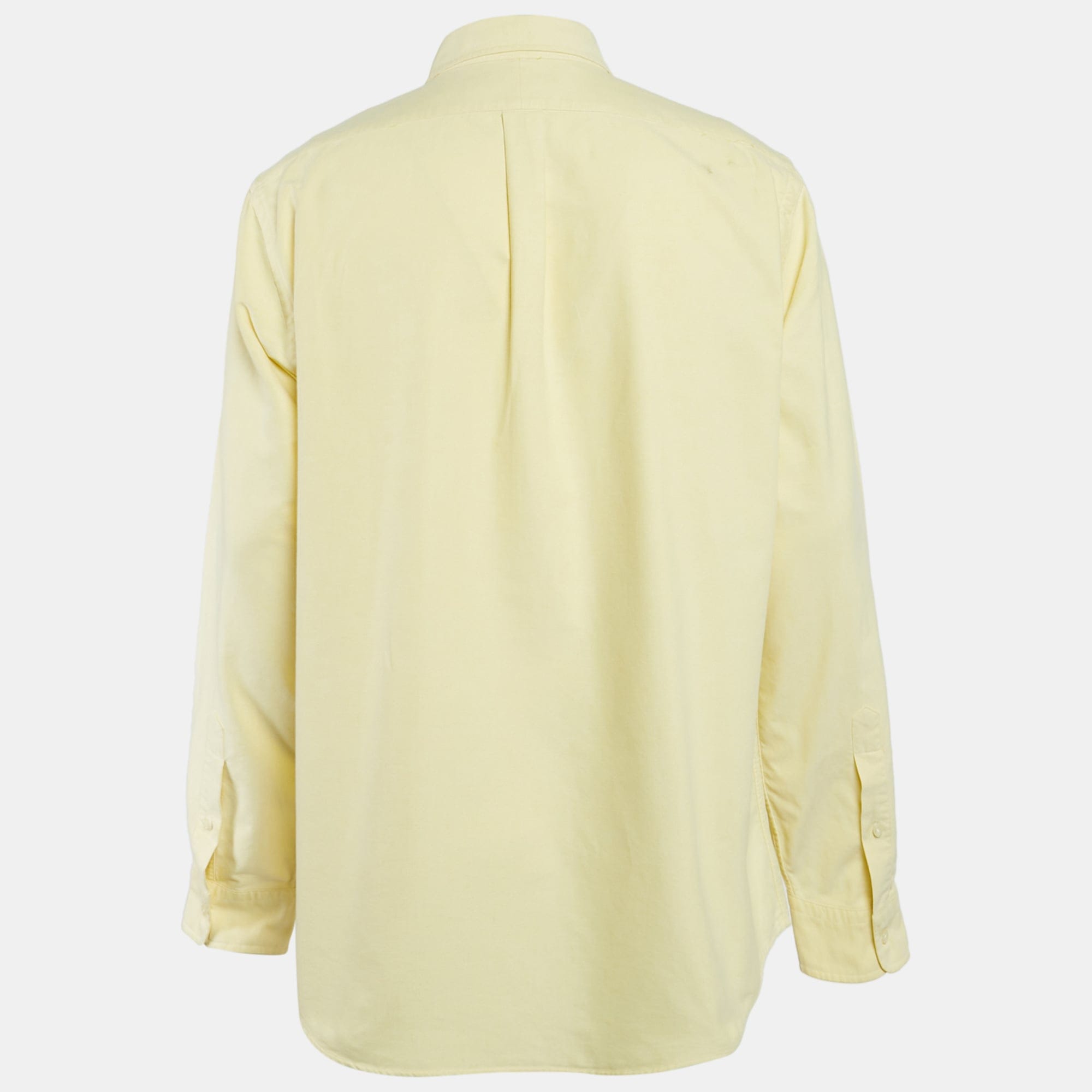 Ralph Lauren Yellow Cotton Classic Fit Shirt
