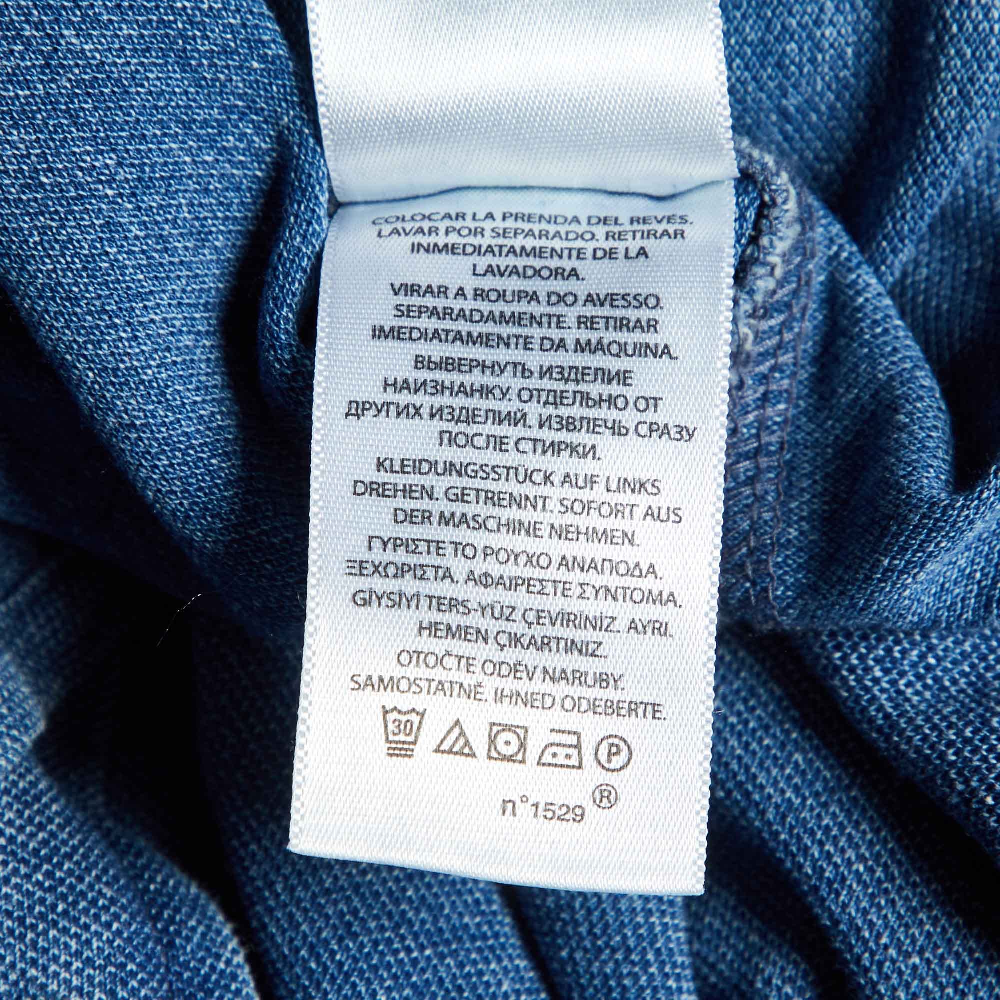 Ralph Lauren Blue Cotton Featherweight Mesh Button Down Shirt
