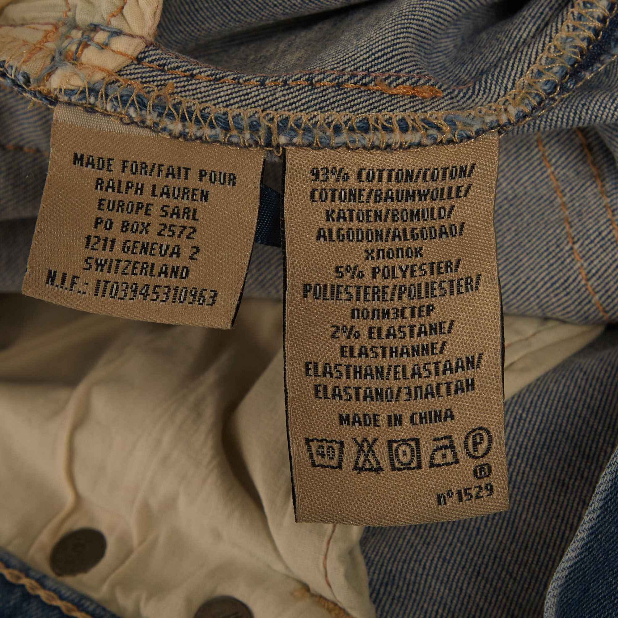 Ralph Lauren Blue Denim Sullivan Super Skinny Jeans