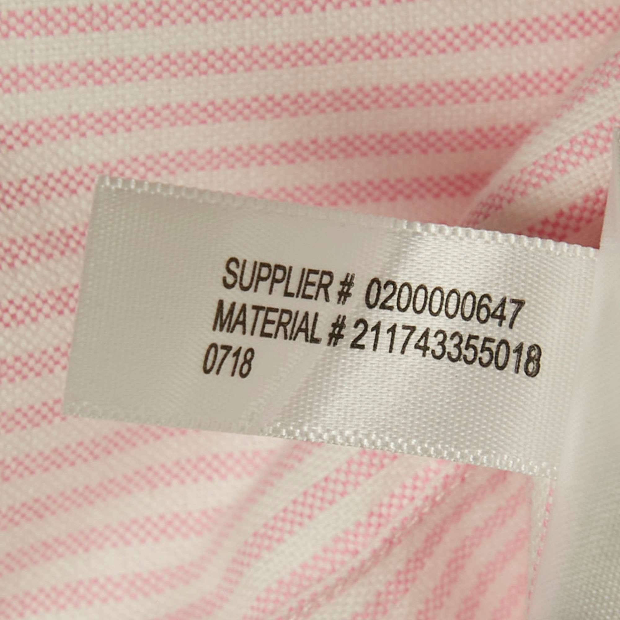 Ralph Lauren Pink Striped Cotton Slim Fit Shirt