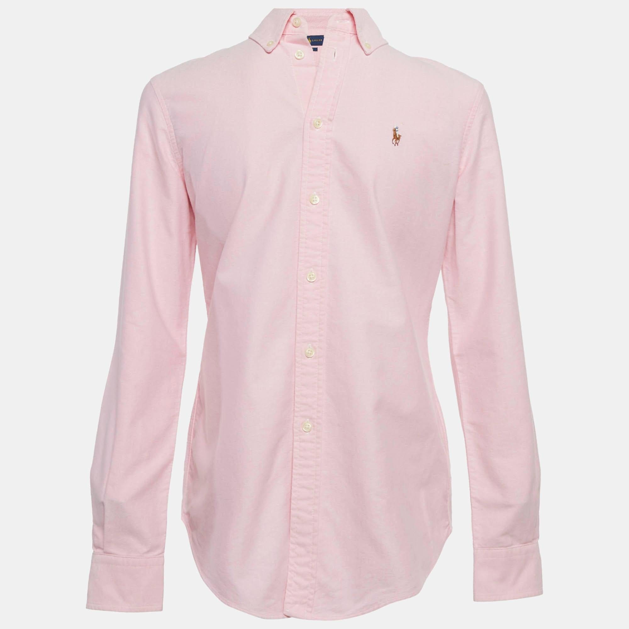 Ralph Lauren Pink Cotton Long Sleeve Shirt