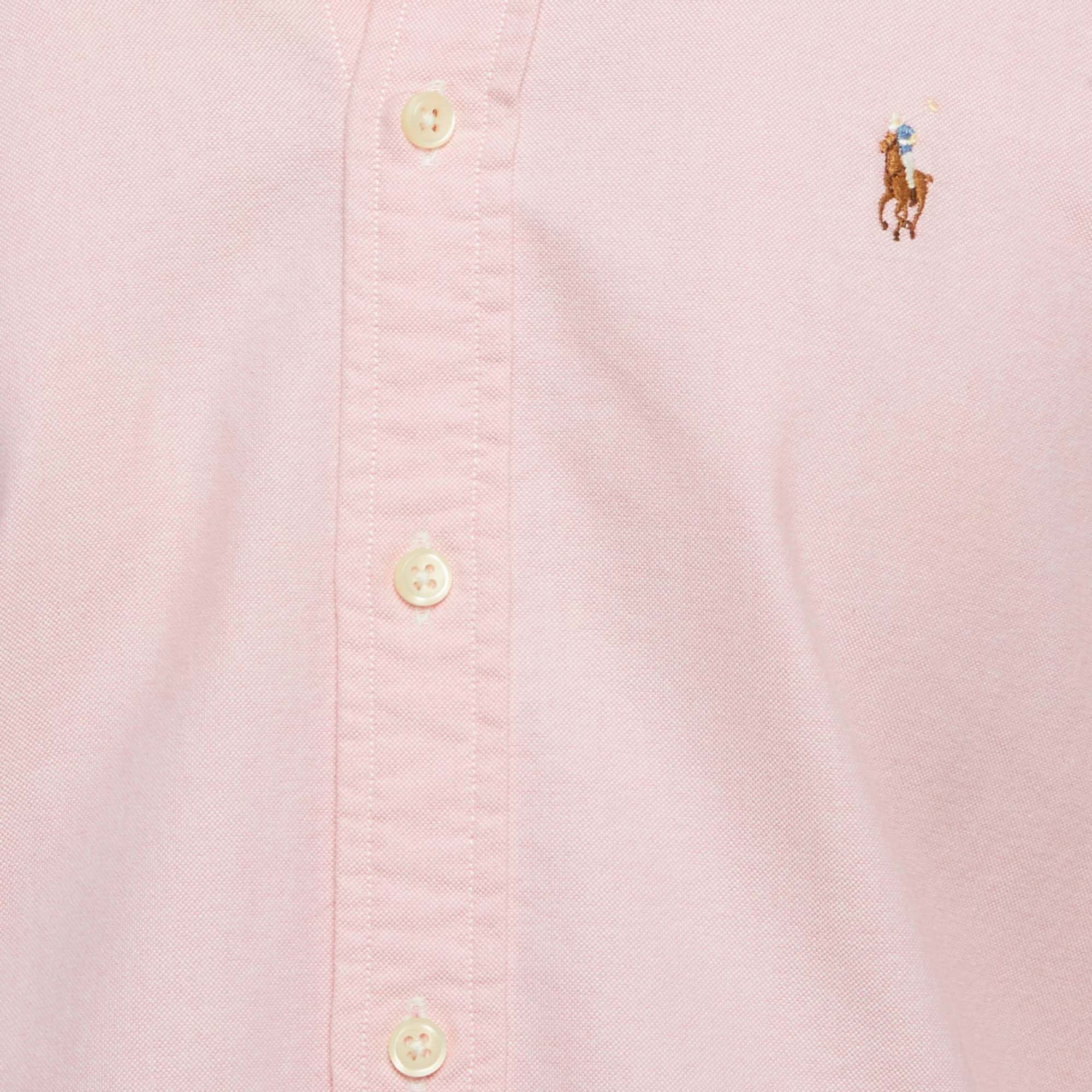 Ralph Lauren Pink Cotton Long Sleeve Shirt