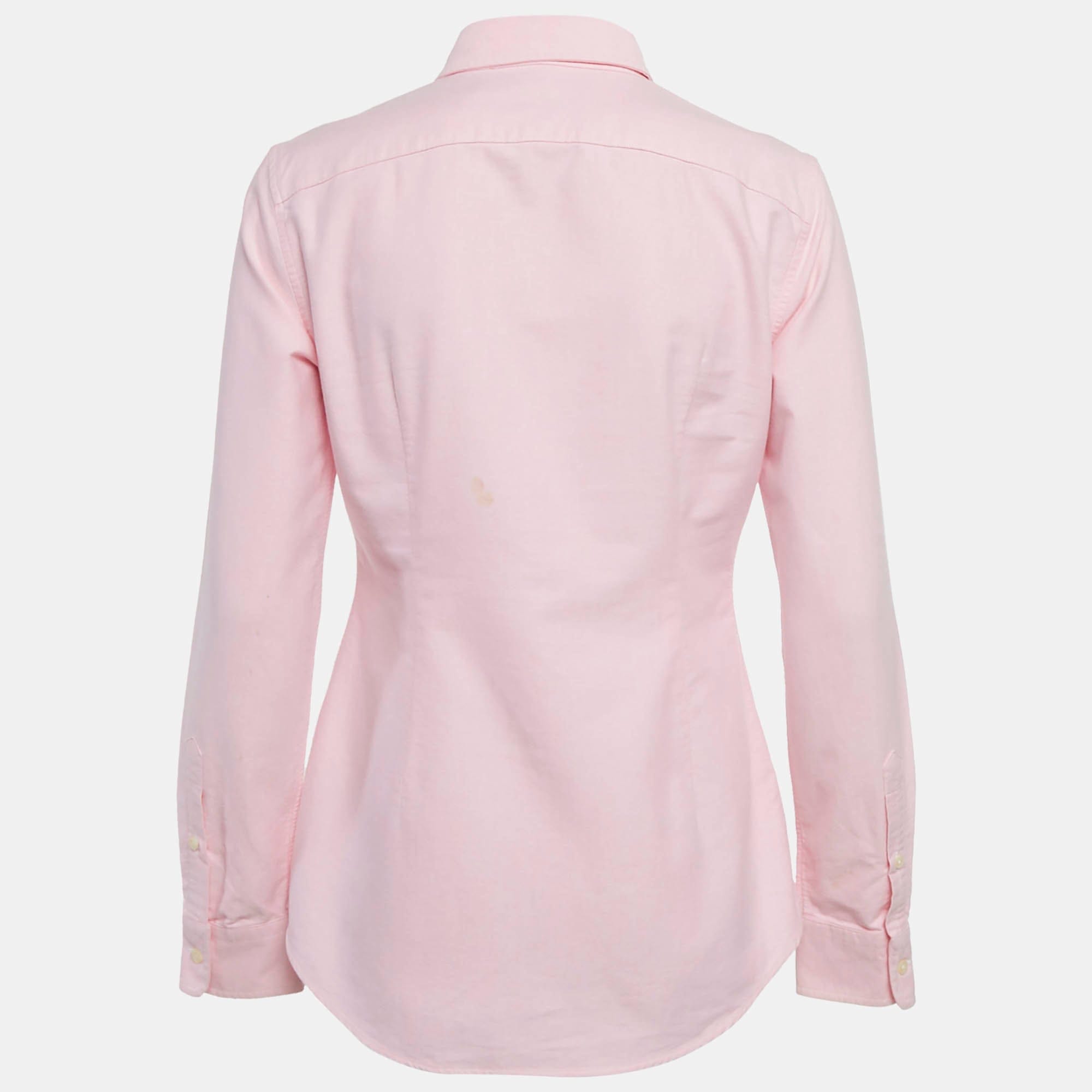Ralph Lauren Pink Cotton Long Sleeve Shirt