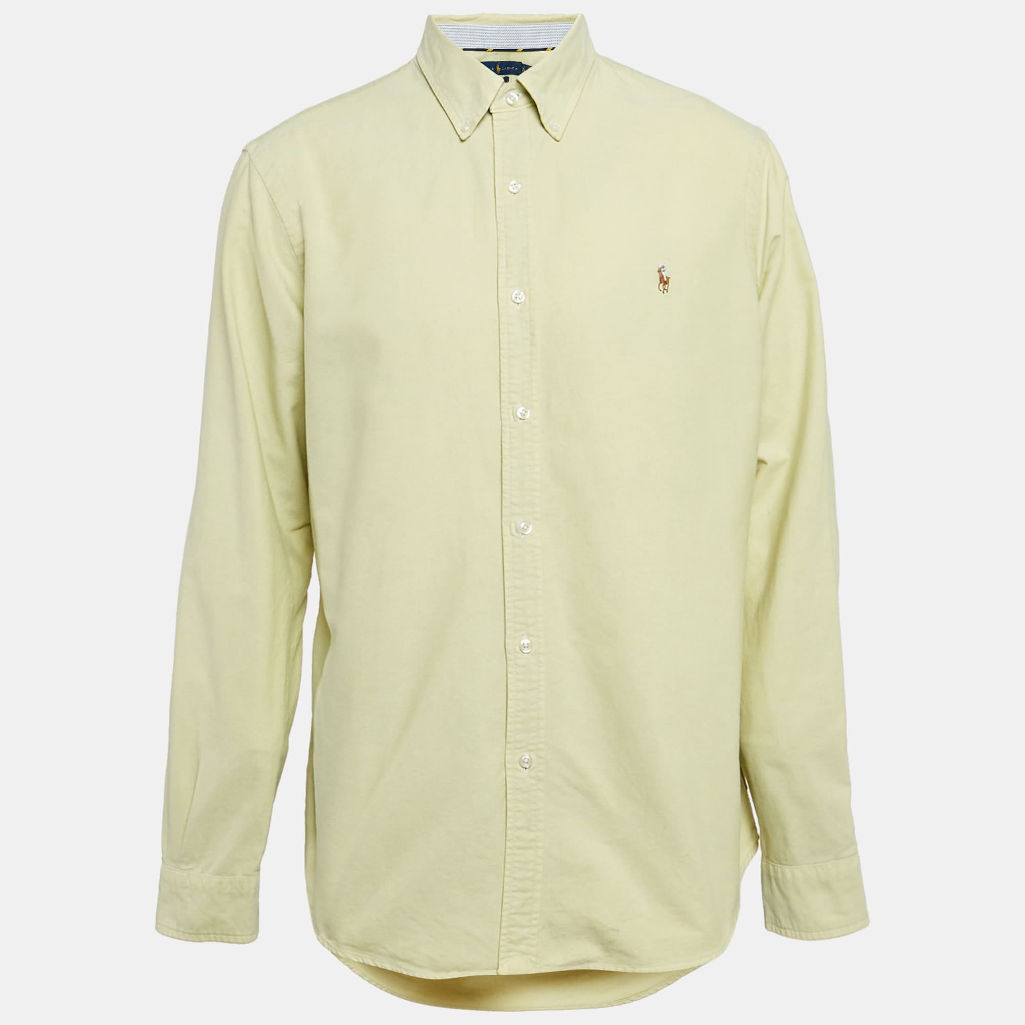 Ralph Lauren Light Green Cotton Slim Fit Shirt