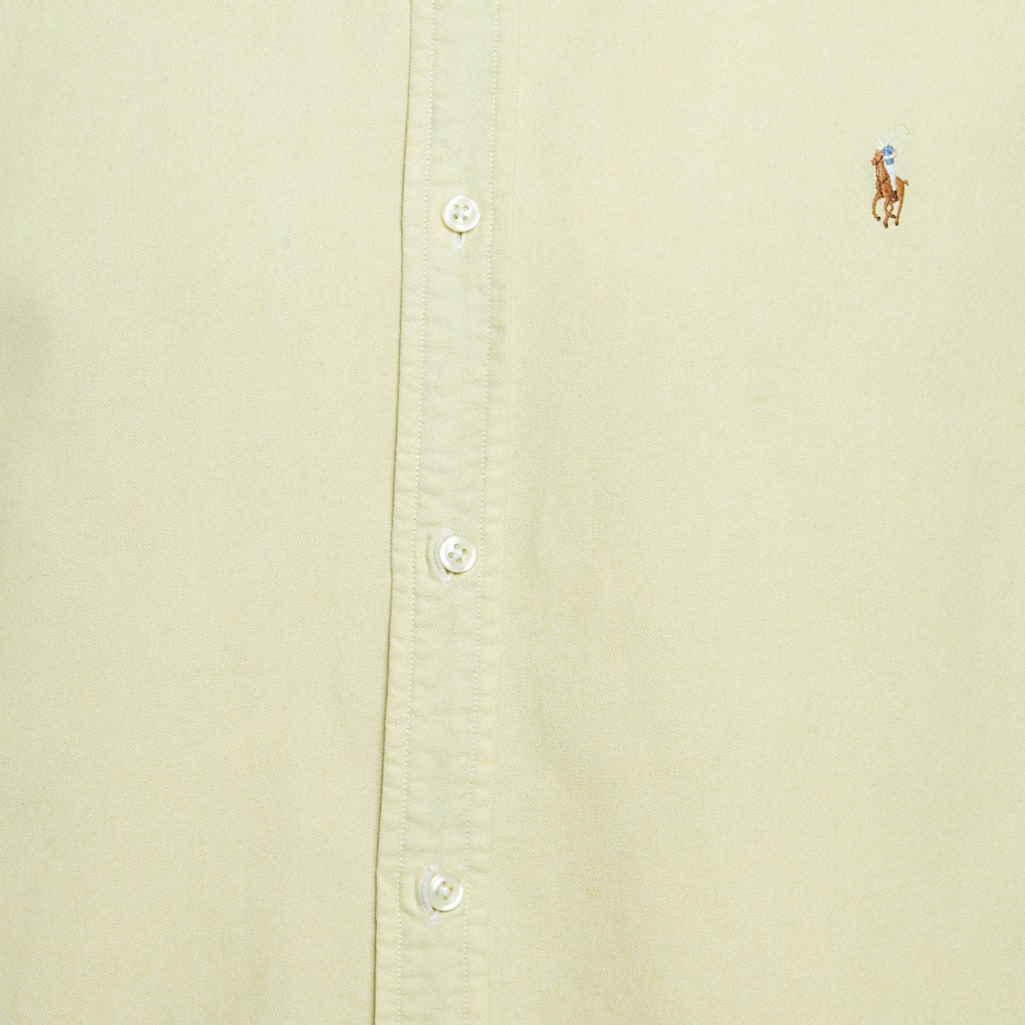 Ralph Lauren Light Green Cotton Slim Fit Shirt