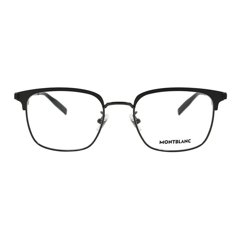 Montblanc Sunglasses Square Full Rim, Grey Frame And Clear Demo Lens Lens Mb0083Ok001