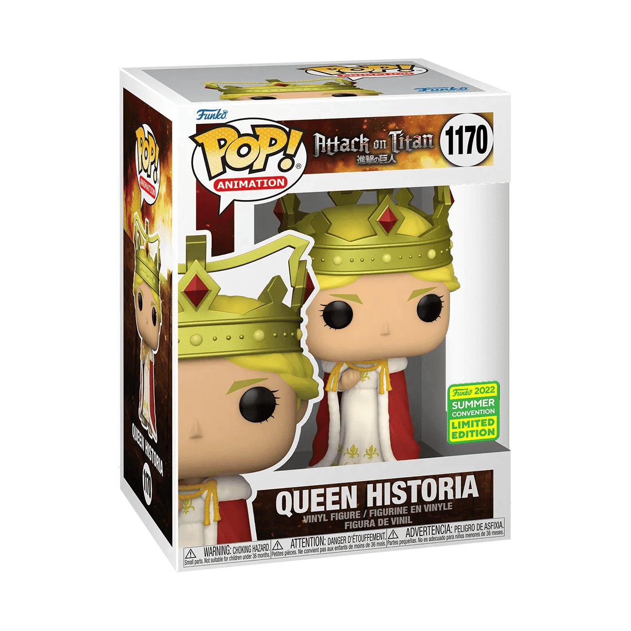 Funko Attack on Titan - Queen Historia SDCC 2022 Exclusive Pop! Vinyl