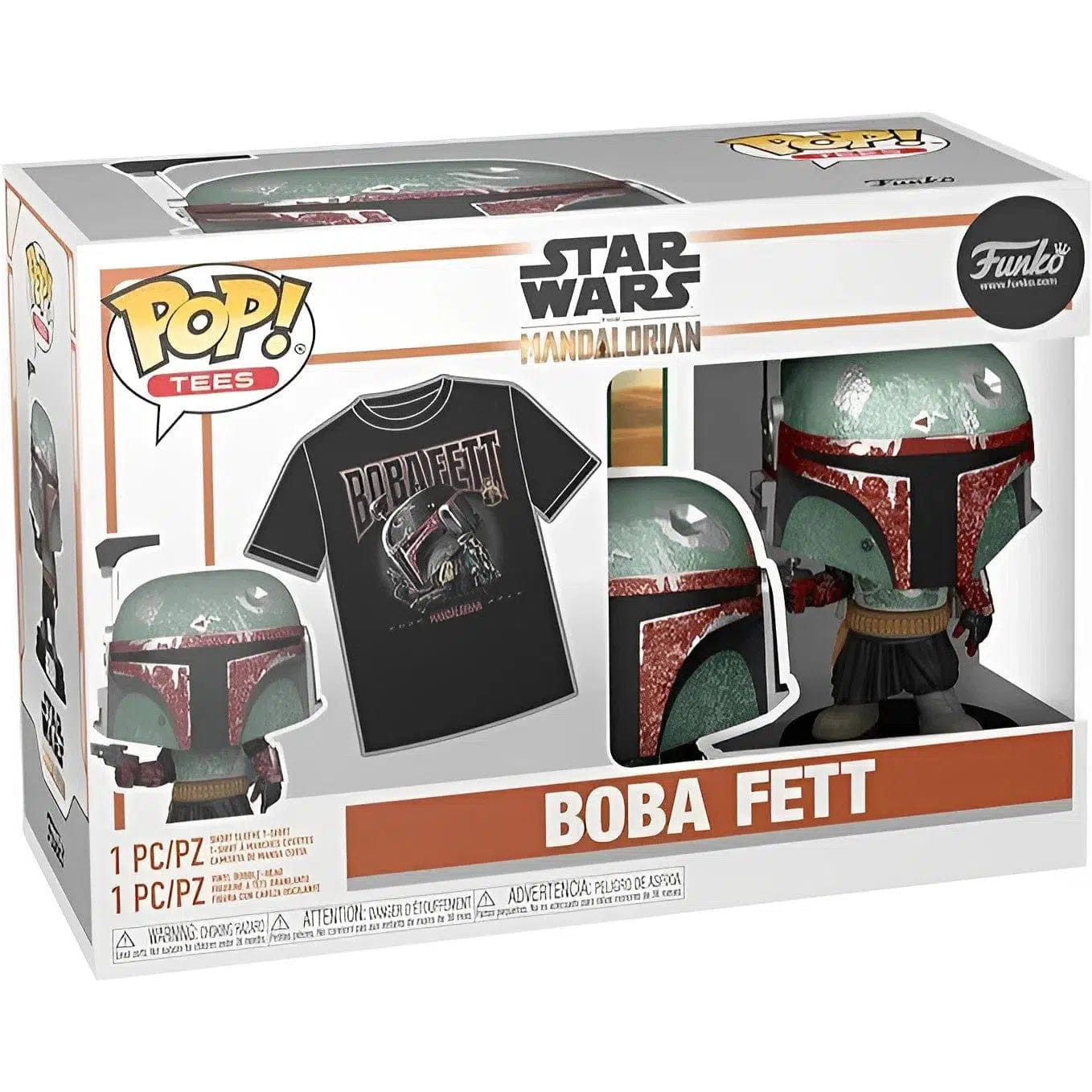 Funko Star Wars - Metal Boba Fett Figure & T - Shirt Gift Set (#462) - Funko - Pop! Tees