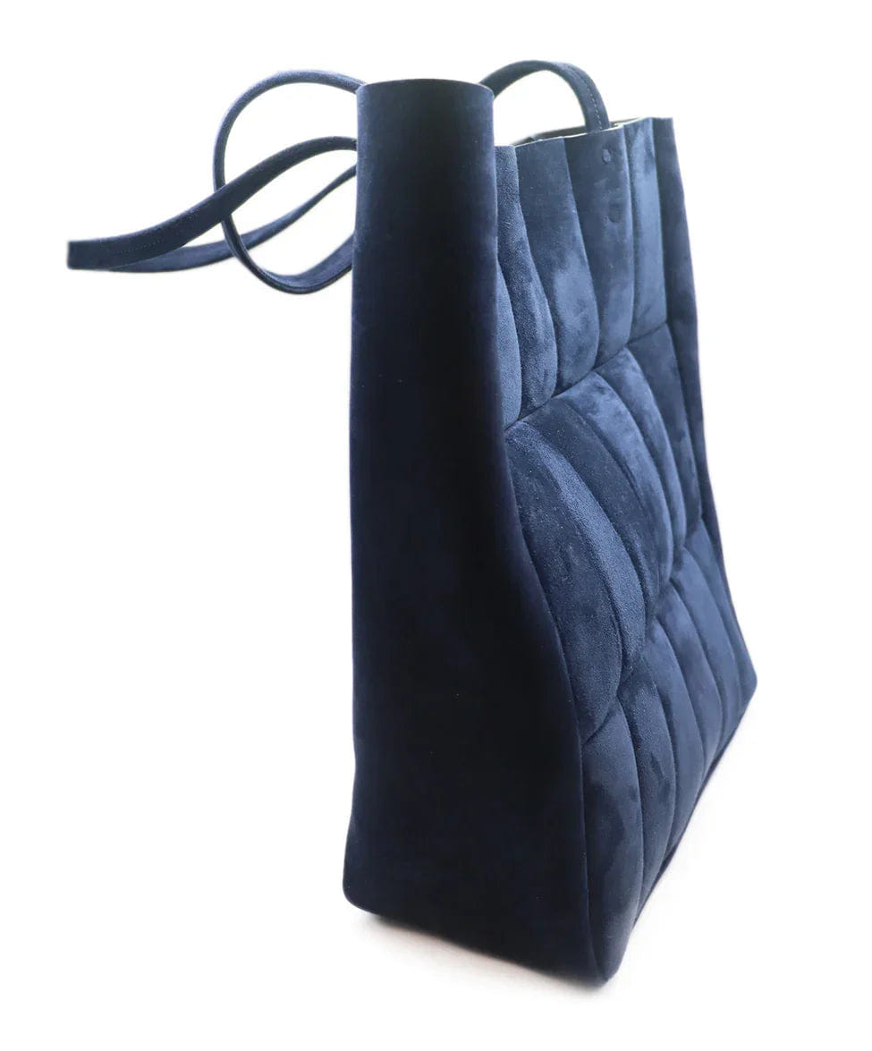 Khaite Navy Suede Handbag