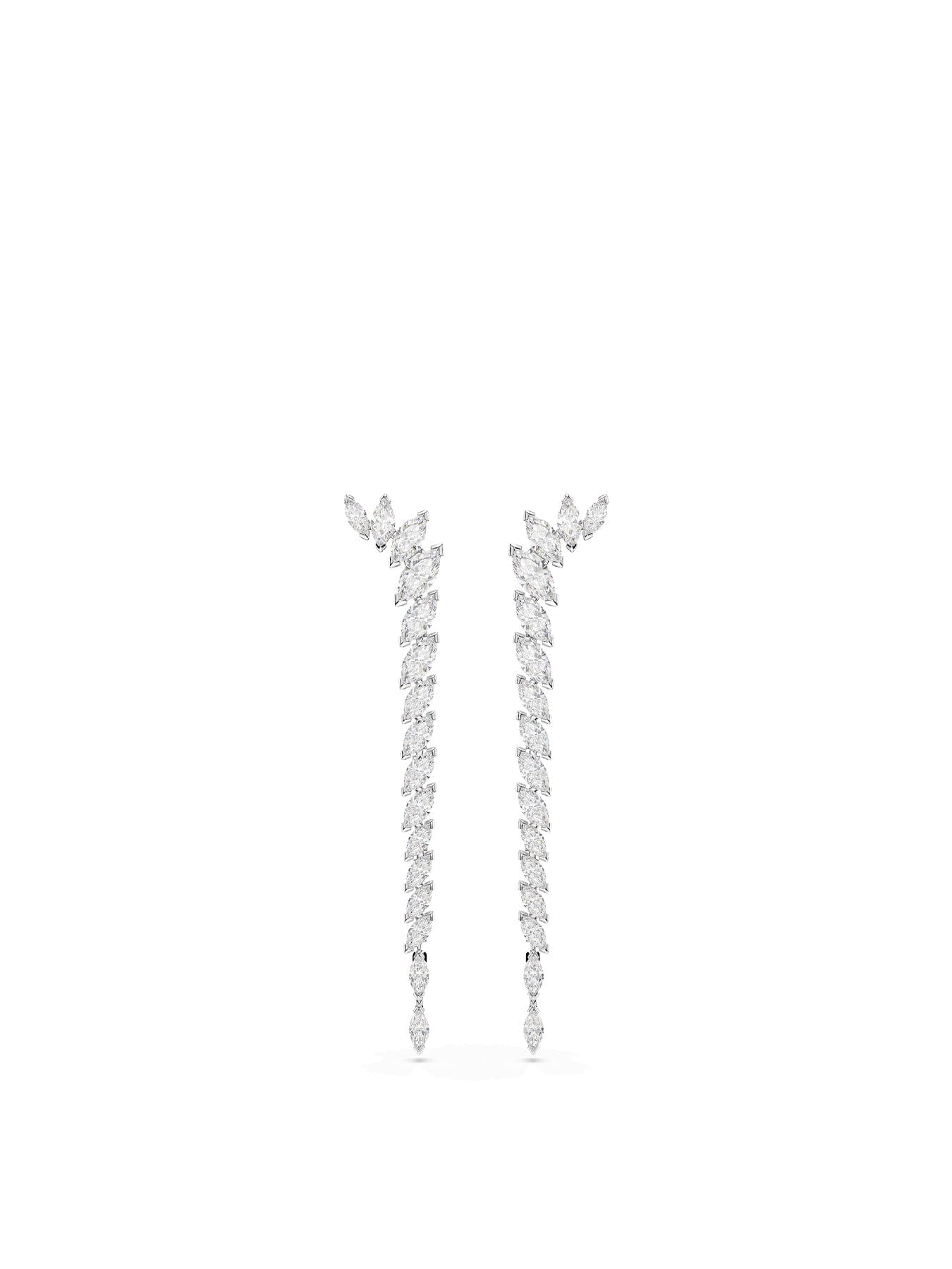 Swarovski Mesmera Long Stud Earrings Silver