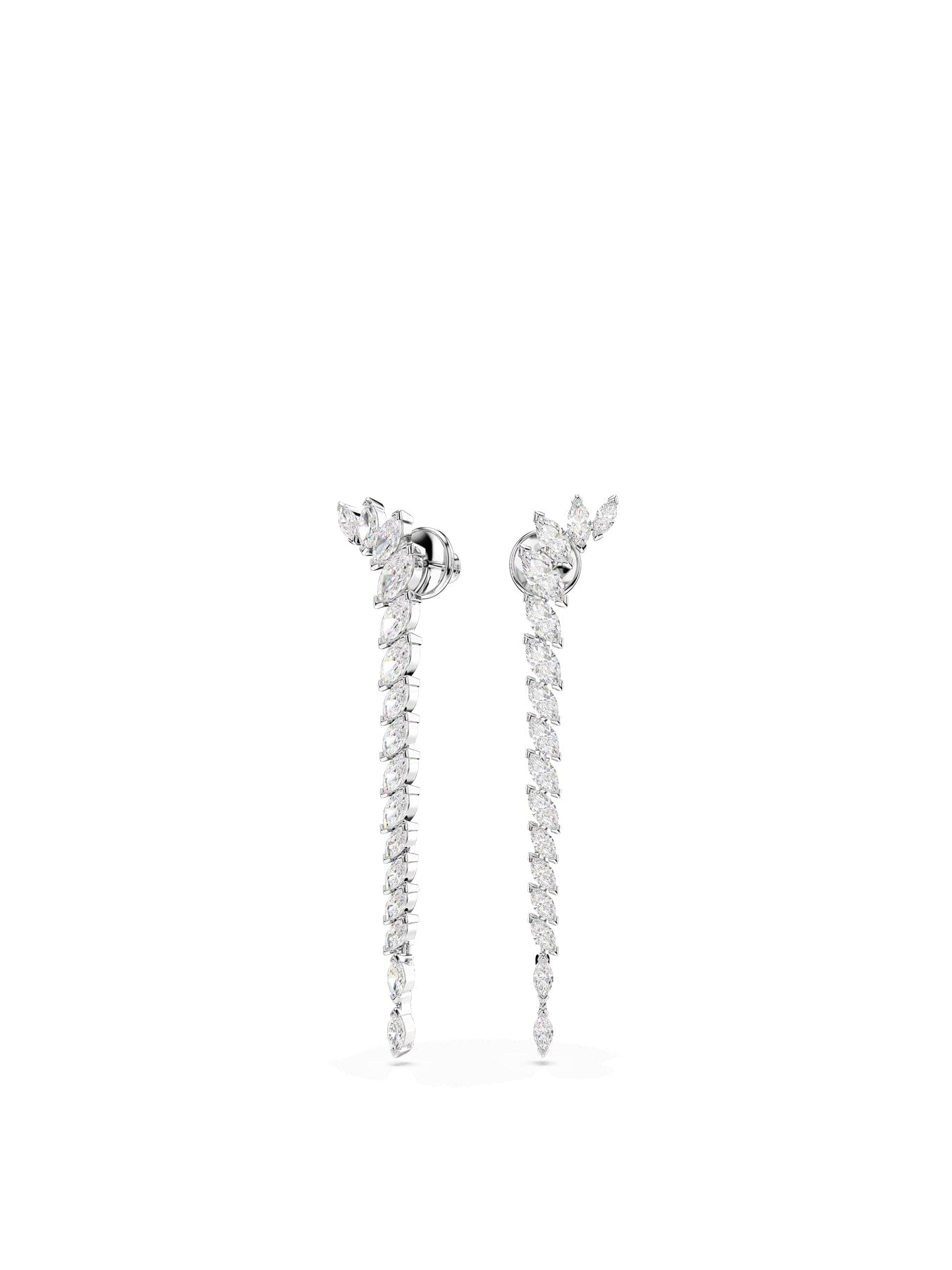 Swarovski Mesmera Long Stud Earrings Silver