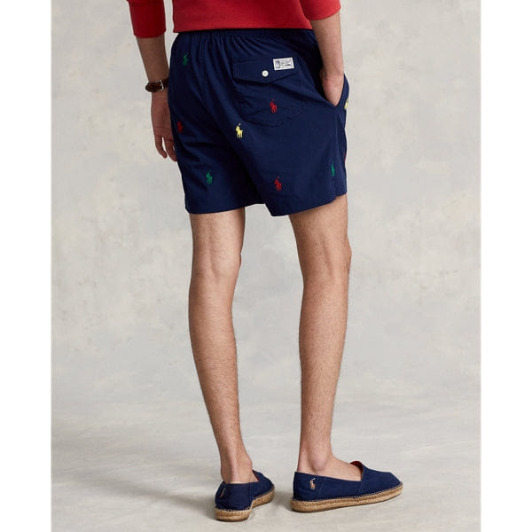 RALPH Lauren PONY embroidered TRAVELER SWIM SHORT - NEWPORT NAVY