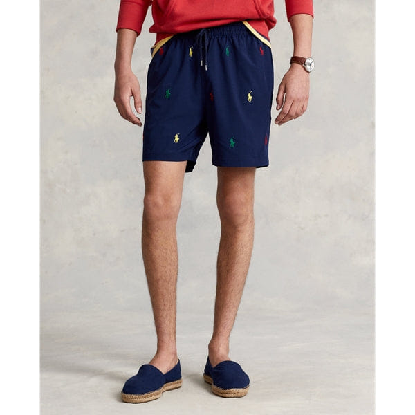 RALPH Lauren PONY embroidered TRAVELER SWIM SHORT - NEWPORT NAVY