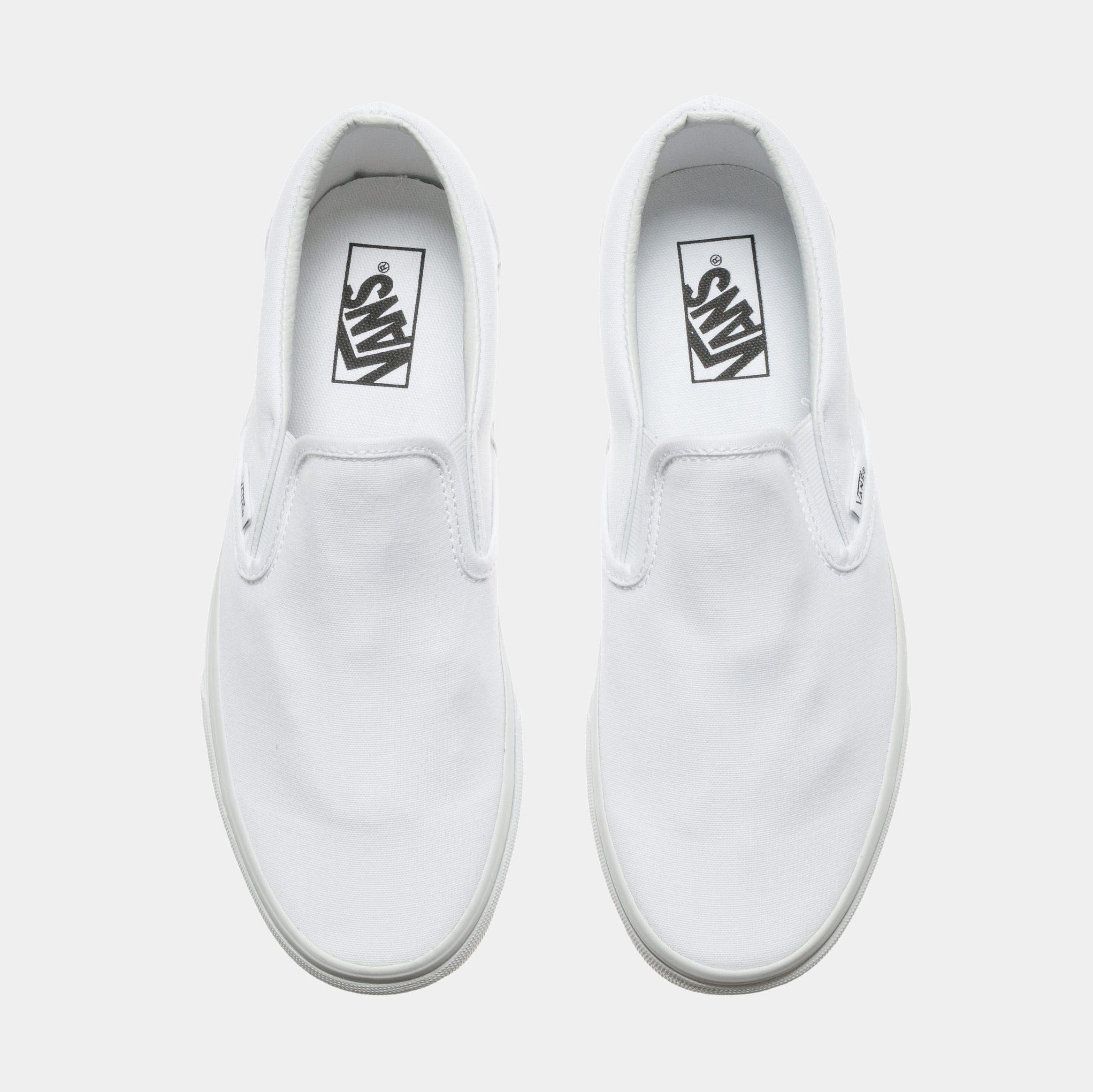 Vans Classic Slip On Mens Skate Shoe (White)