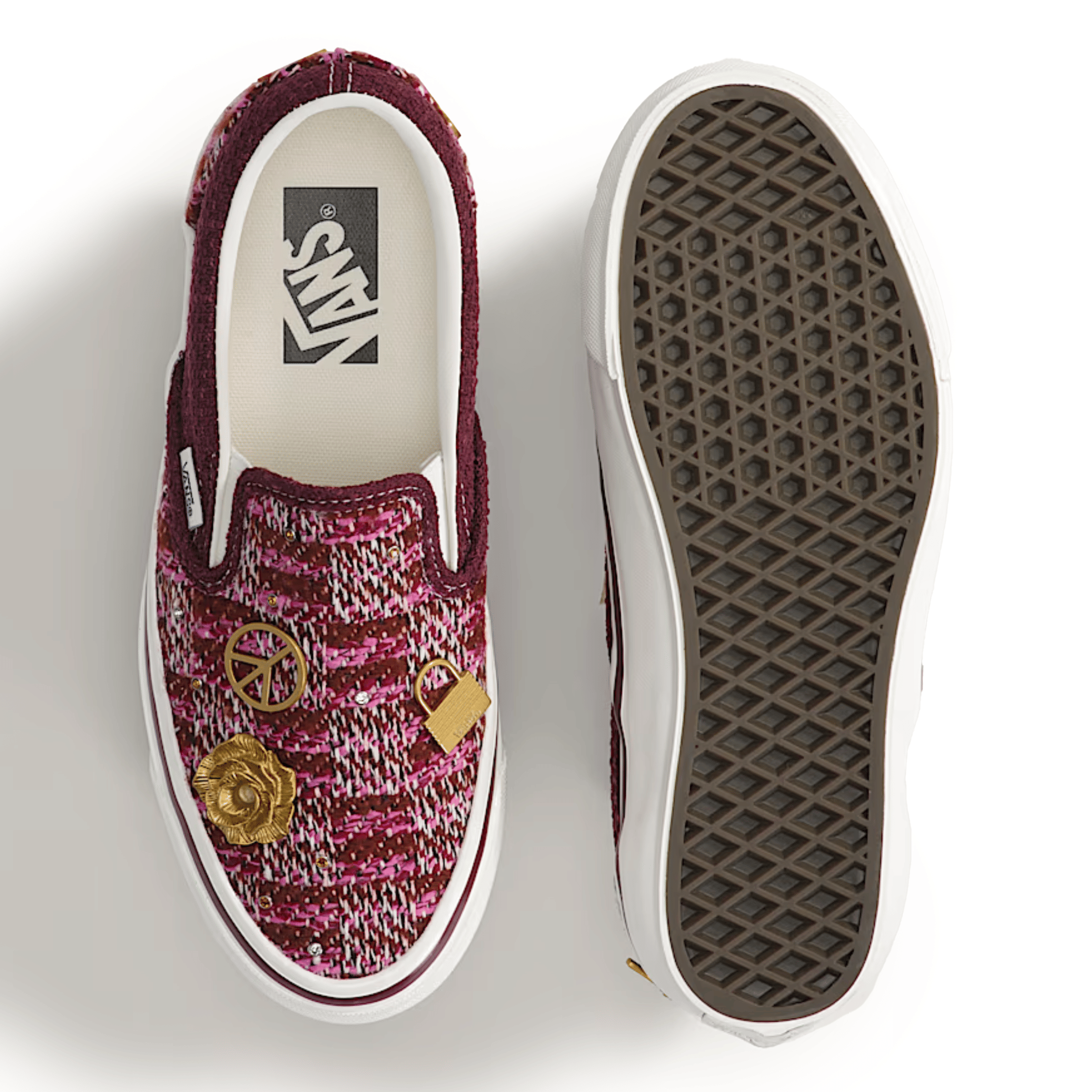 Vans Men's Premium Classic Slip On Cardigan Brown/Pink