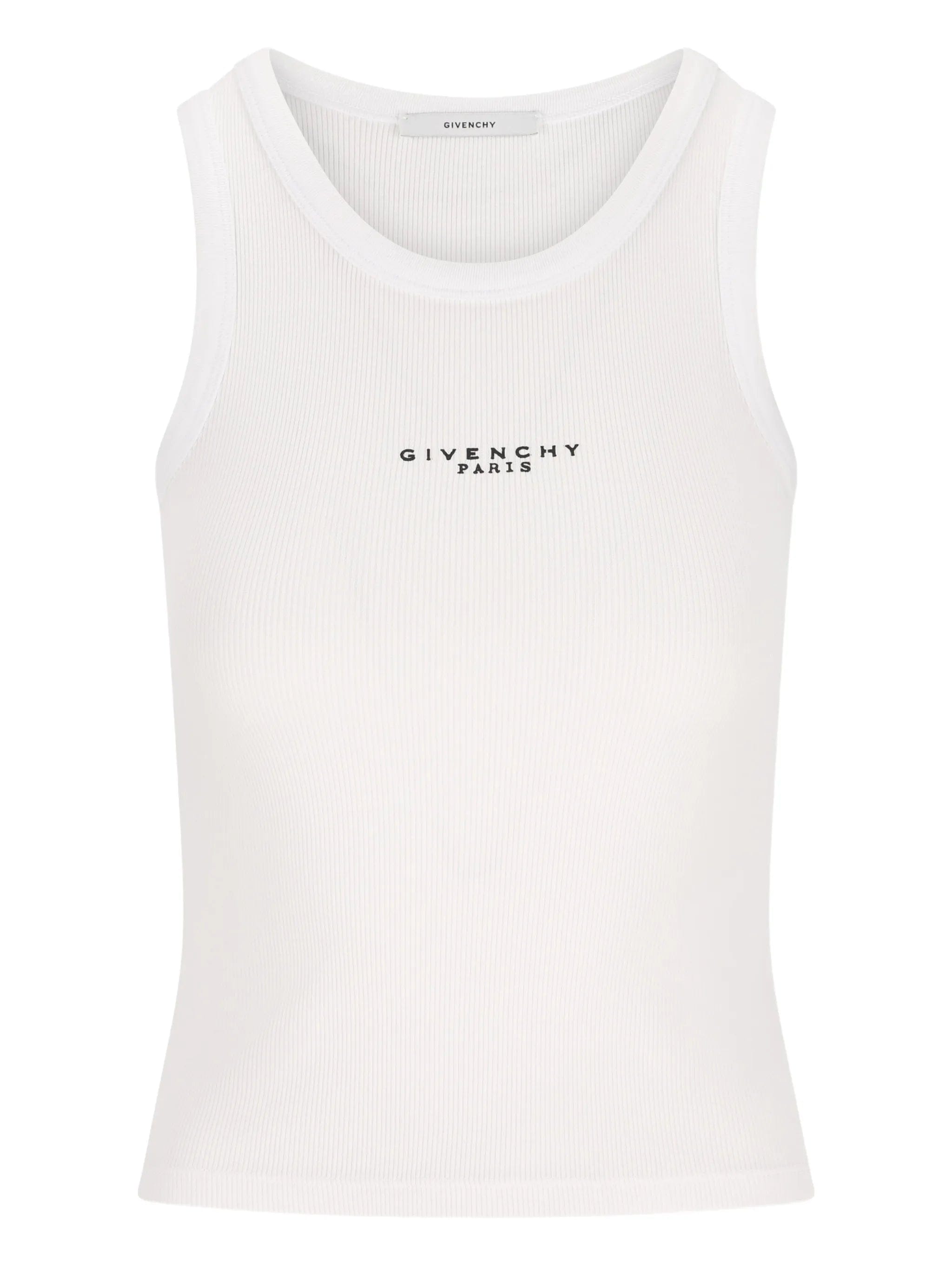 Givenchy logo ribbed tank top