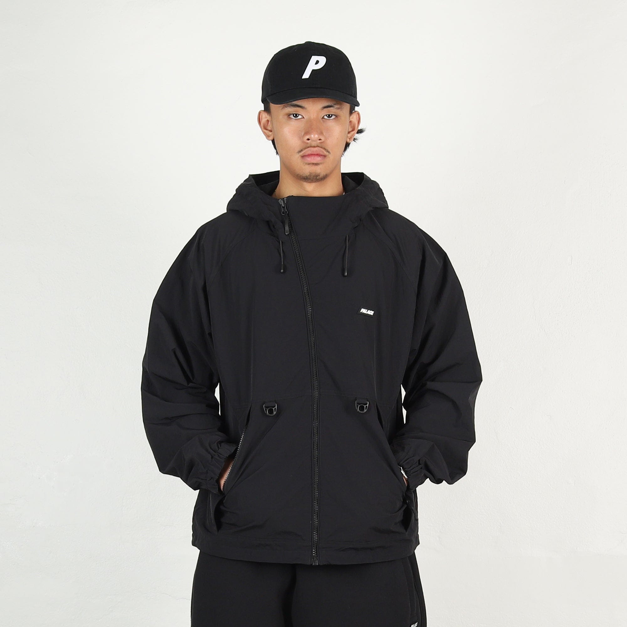 Palace Asym Shell Jacket - Black