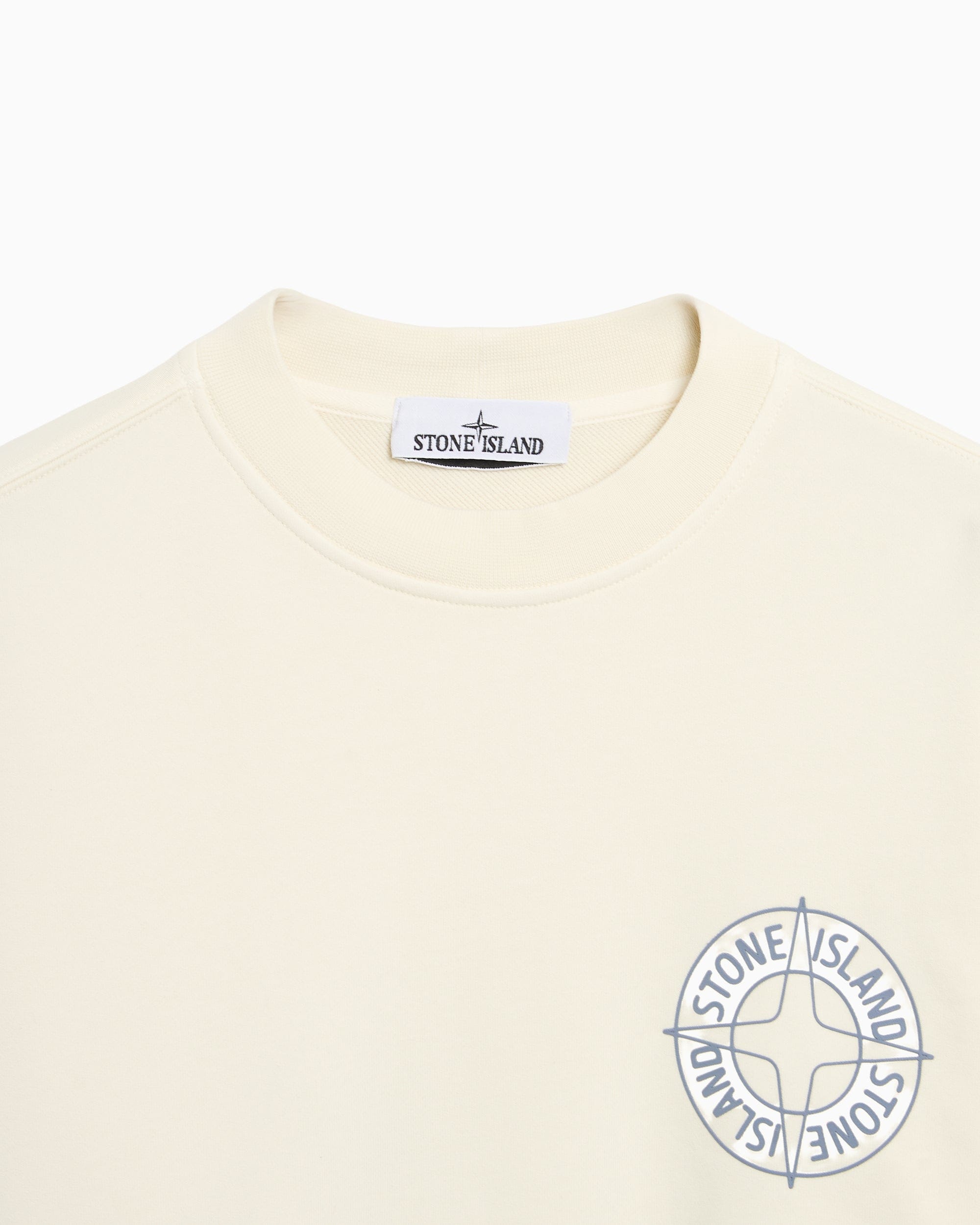 Stone Island Sudadera con logo Stone Island Fleece para hombre