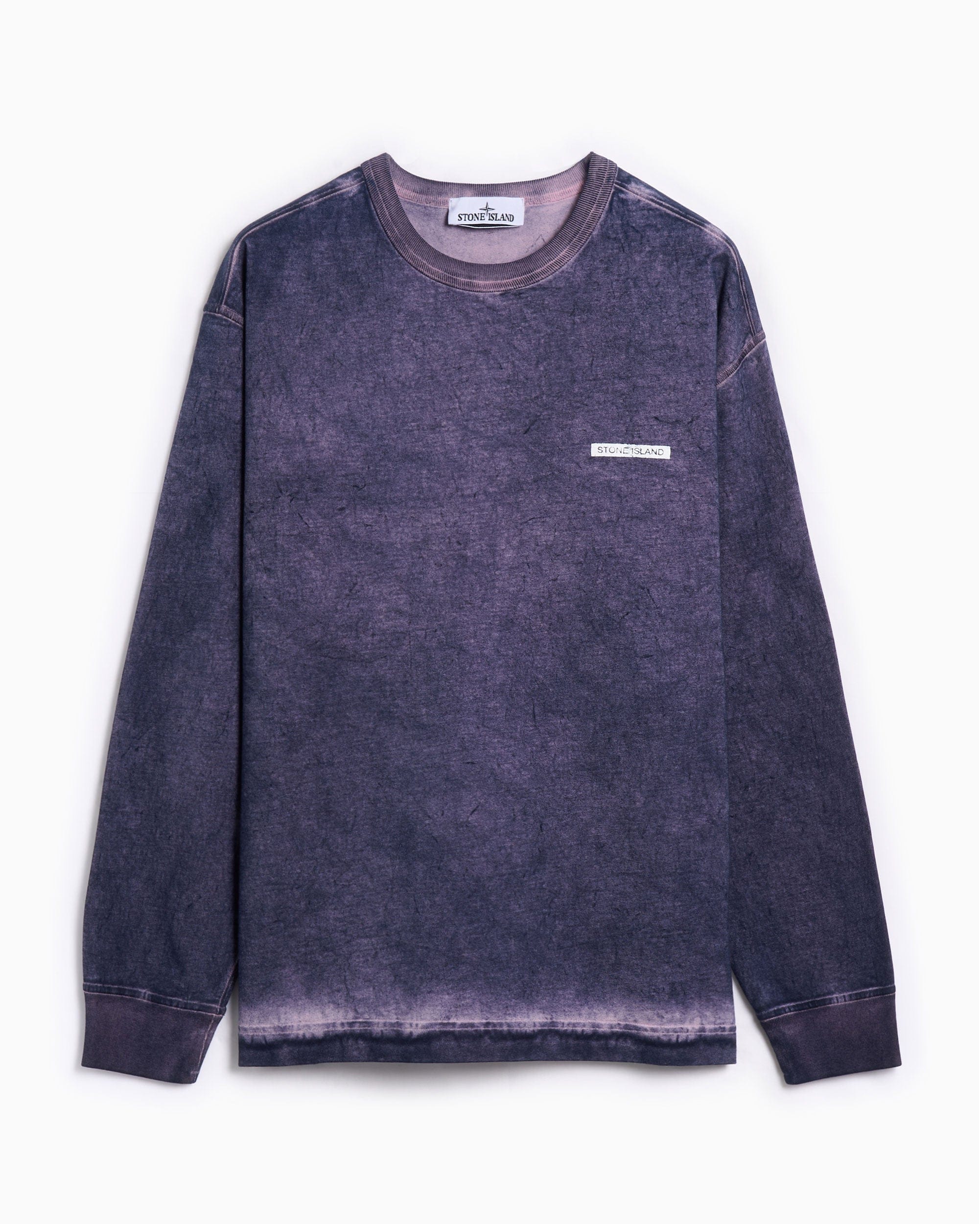 Stone Island Sudadera con logo Stone Island Velo Effect para hombre