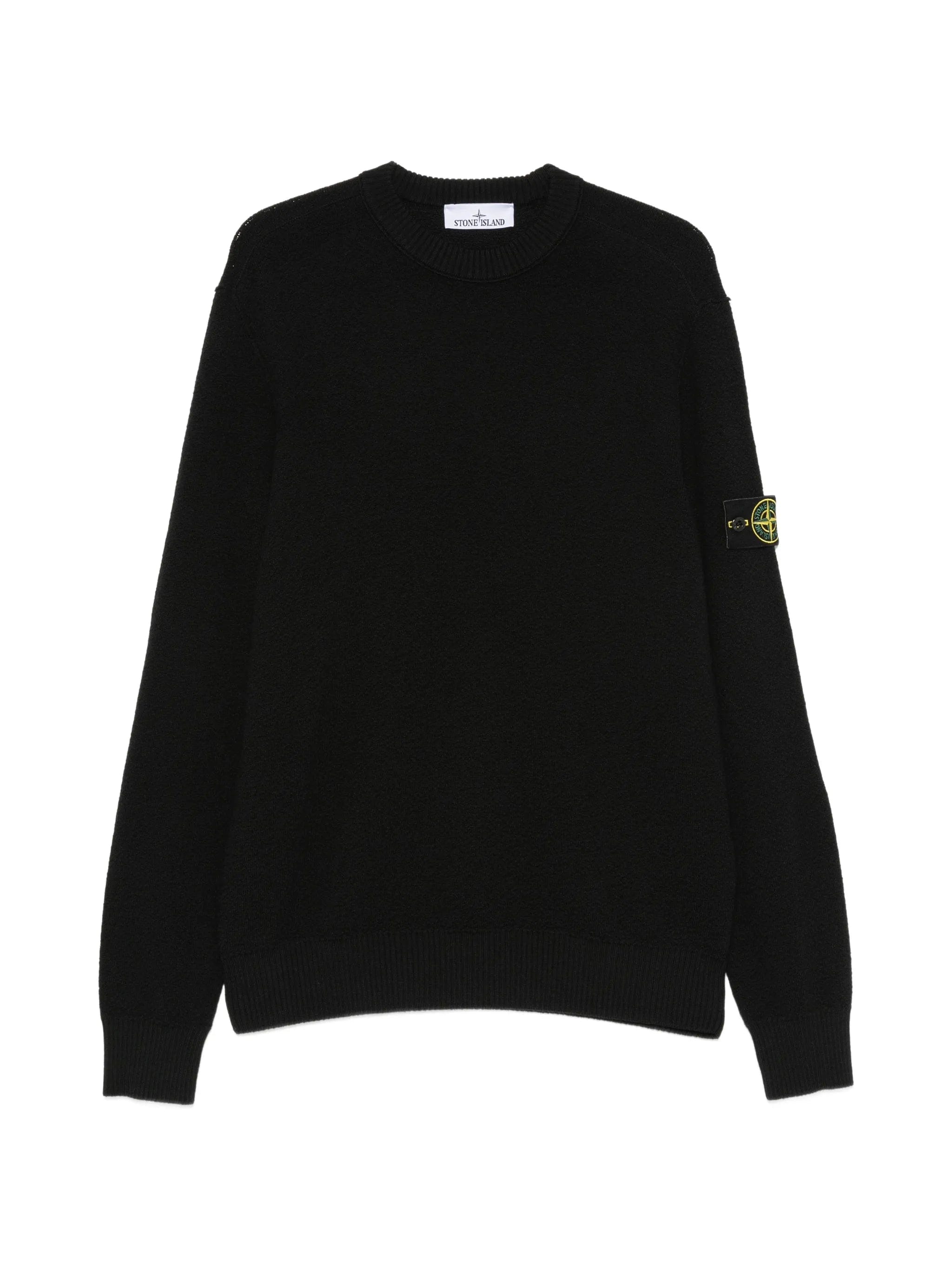 Stone Island textured - stitch wool sweater