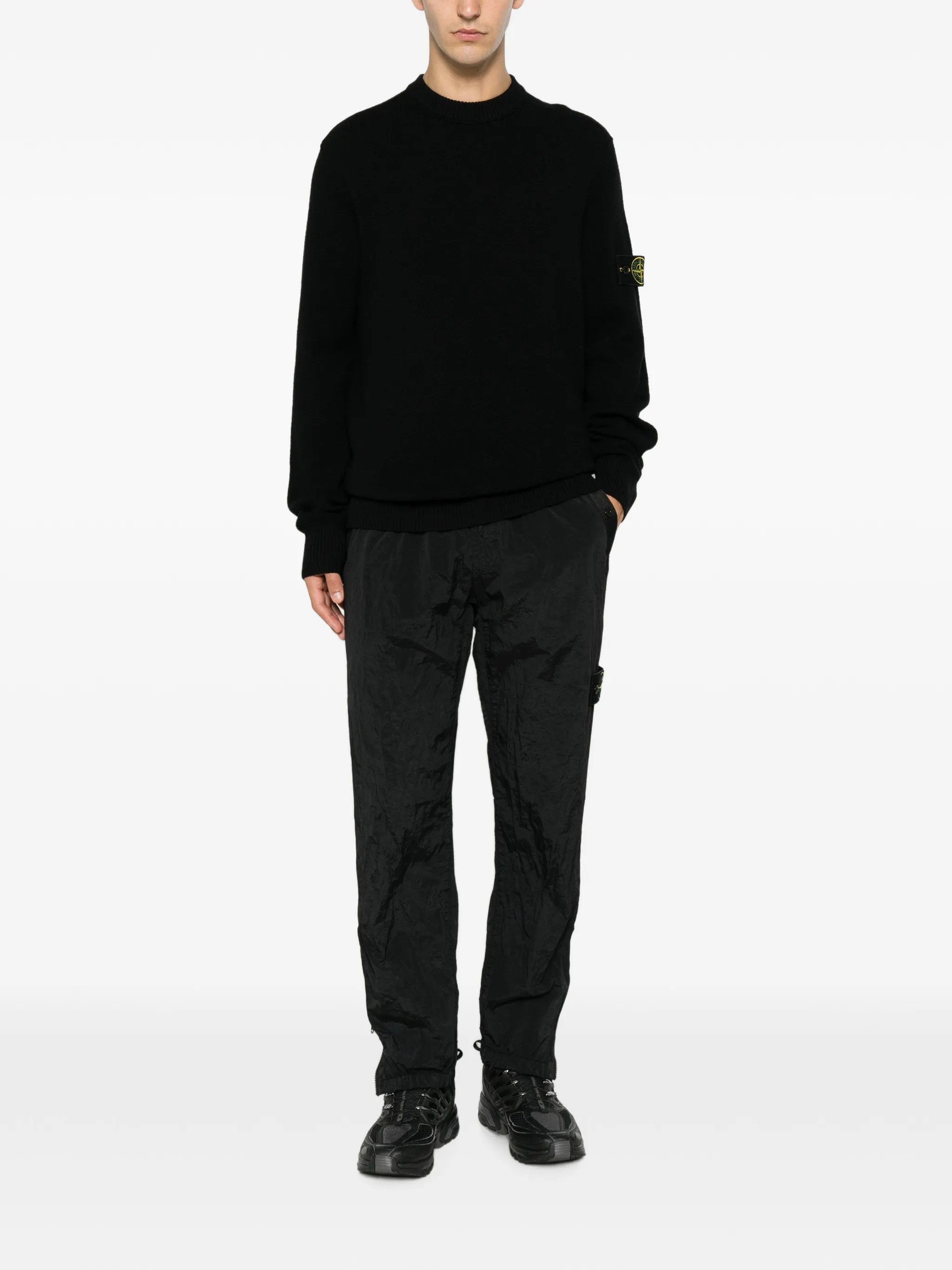 Stone Island textured - stitch wool sweater