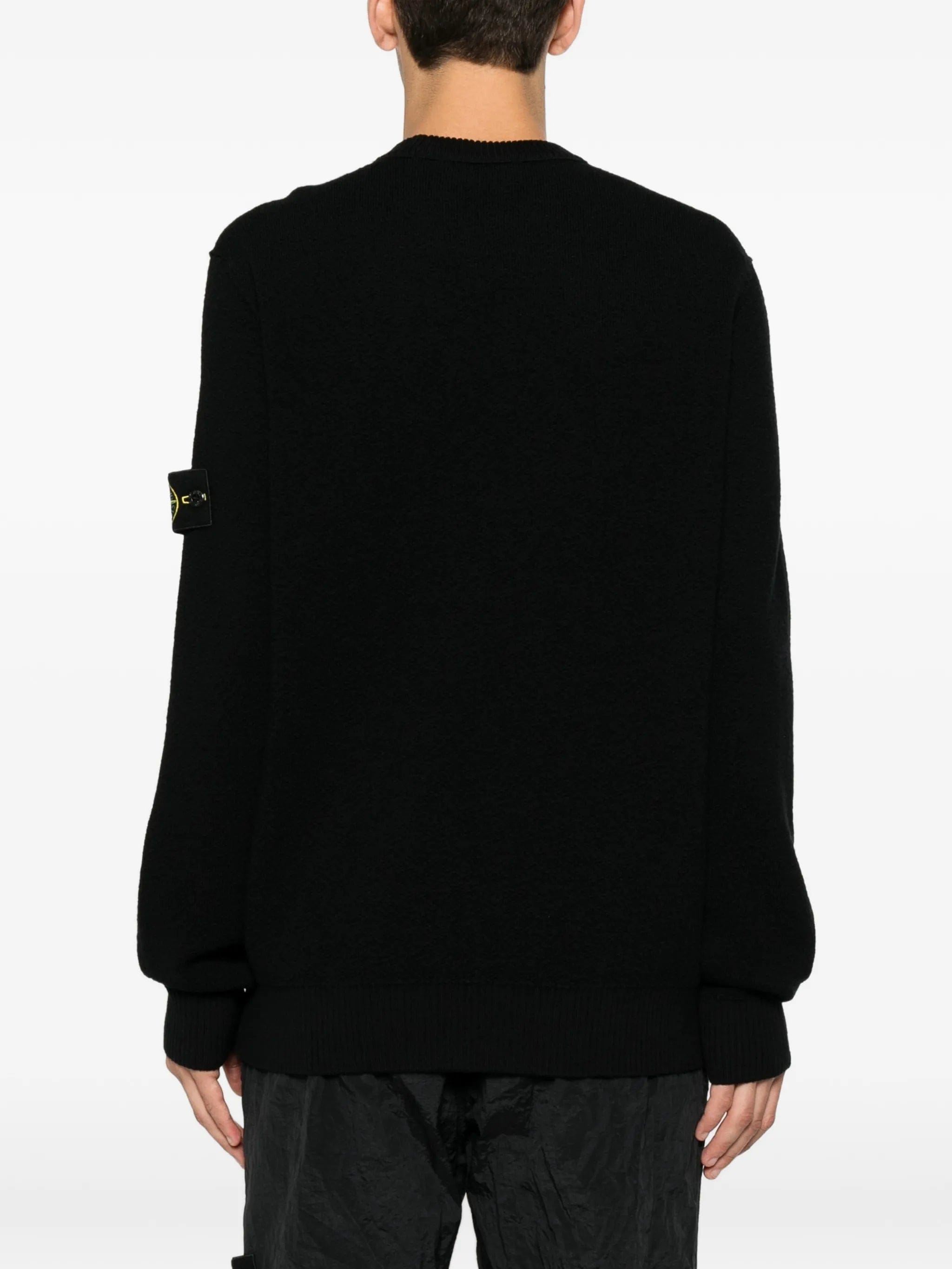 Stone Island textured - stitch wool sweater