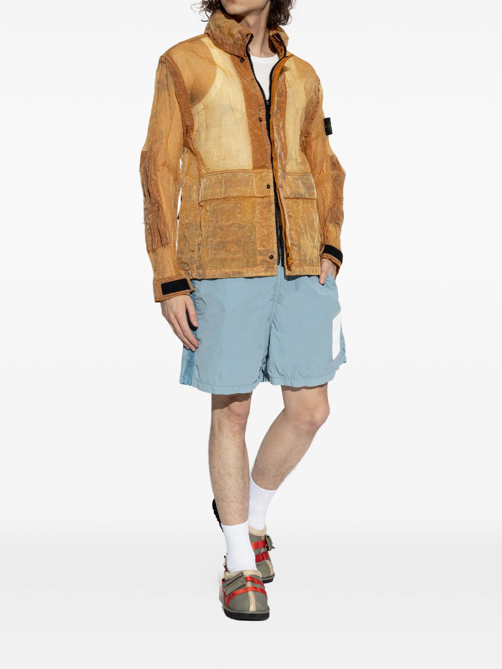 Stone Island Marina logo - detail swim shorts